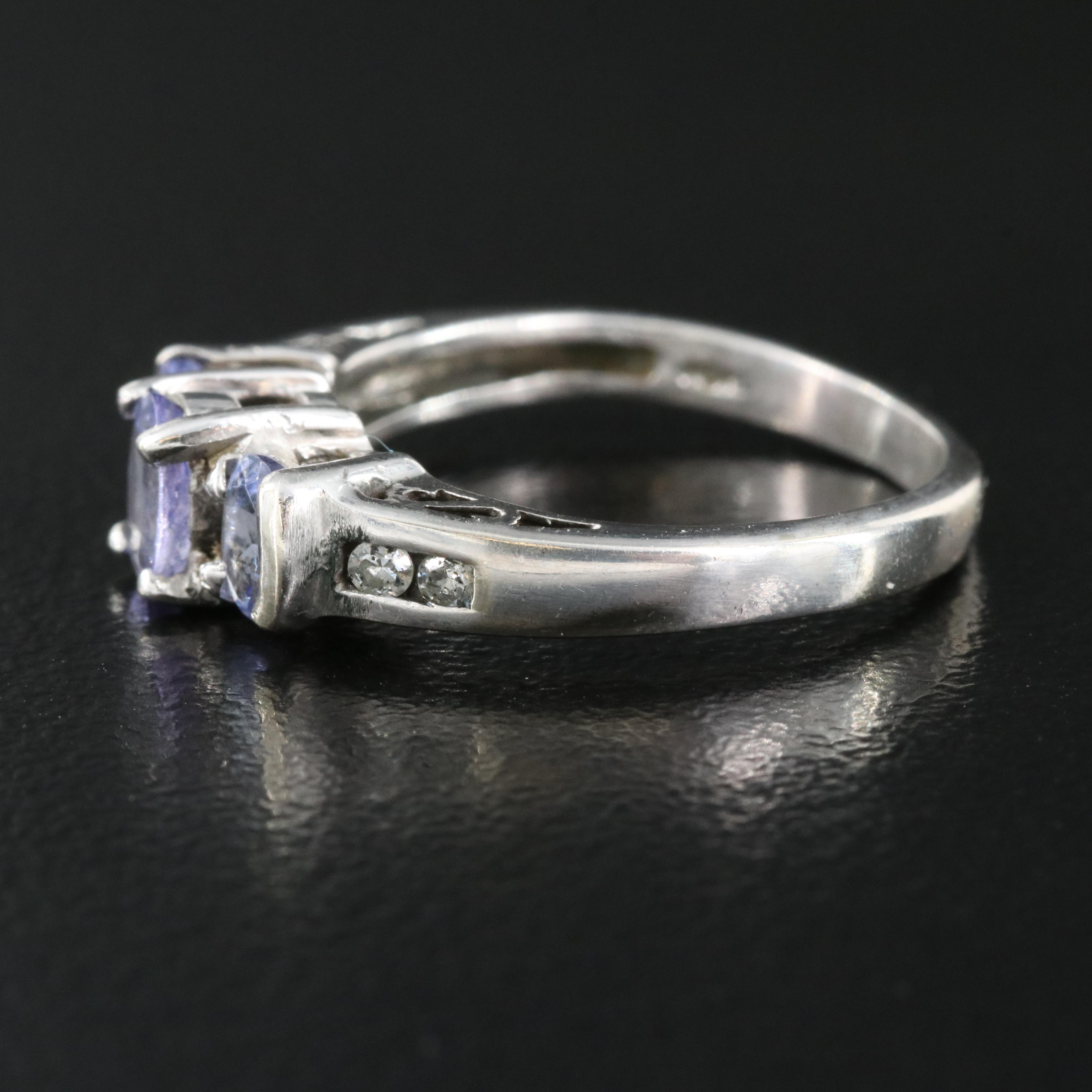 10K Tanzanite and Diamond Ring