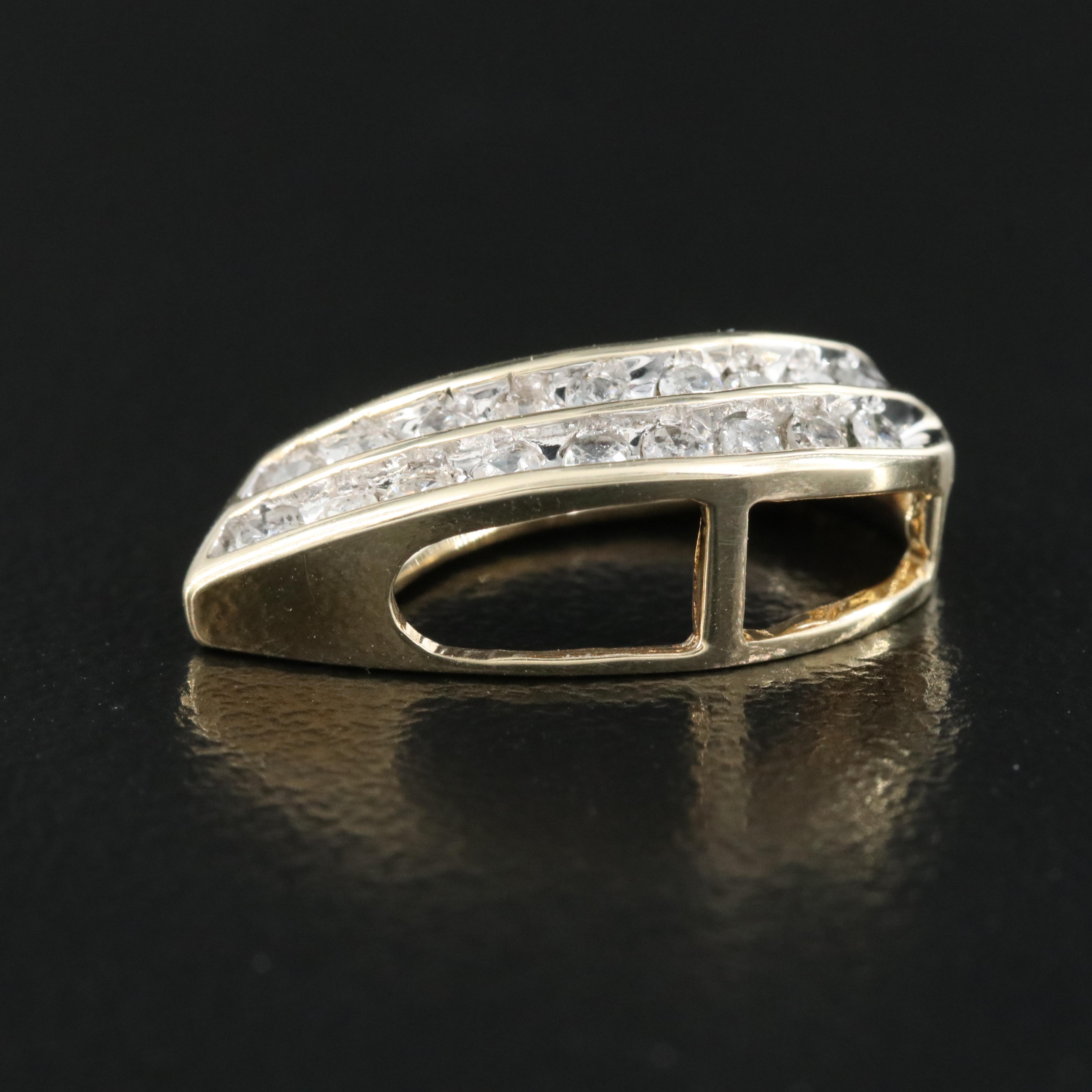 10K 0.23 CTW Diamond Pendant