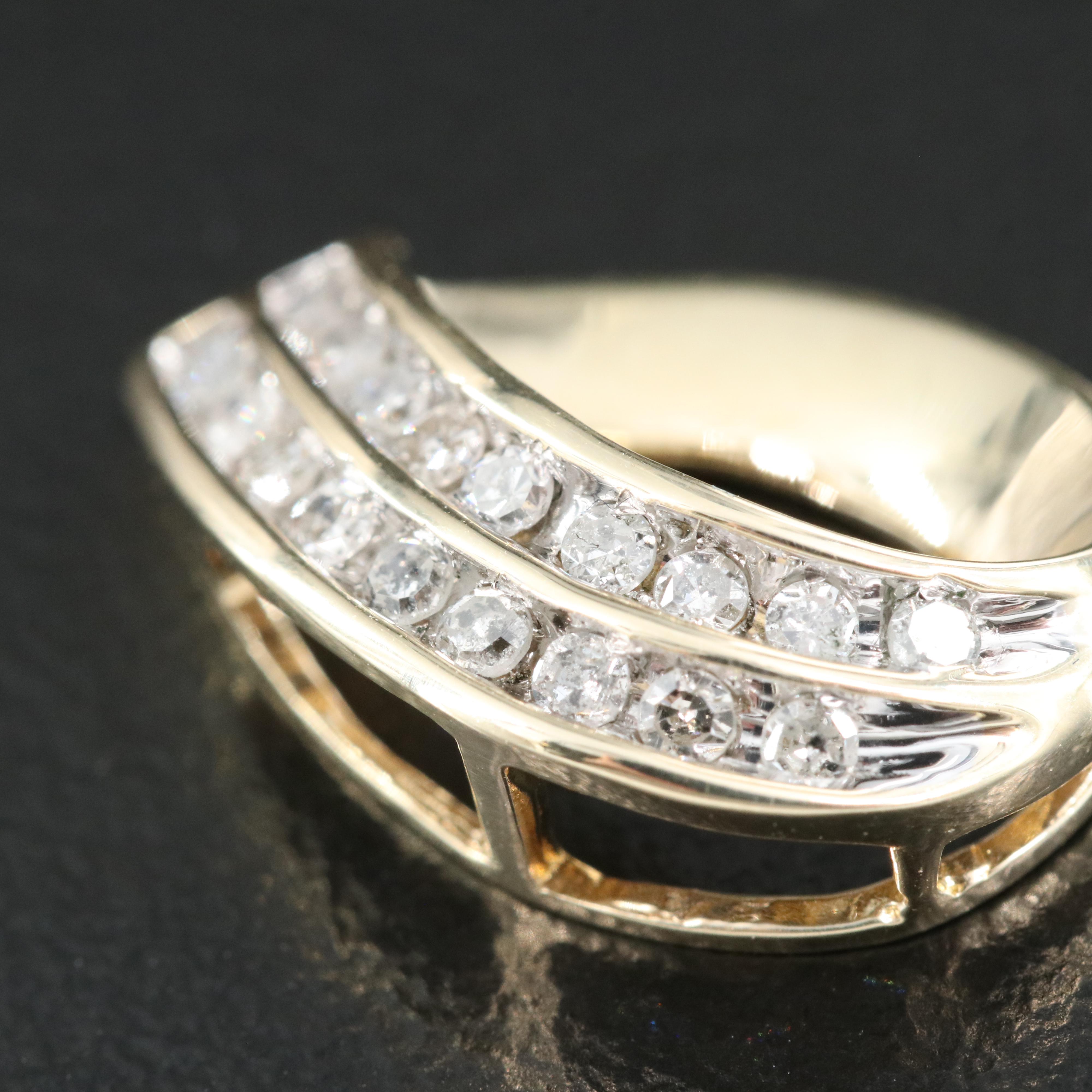 10K 0.23 CTW Diamond Pendant