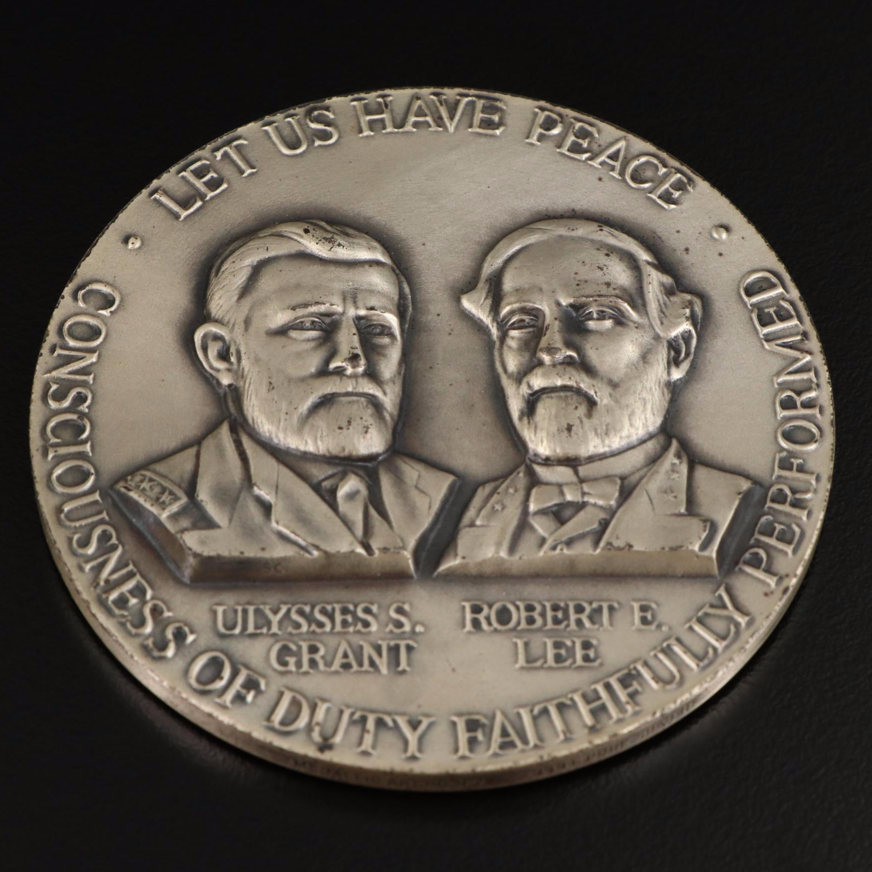 Large Silver Civil War Centennial Medal