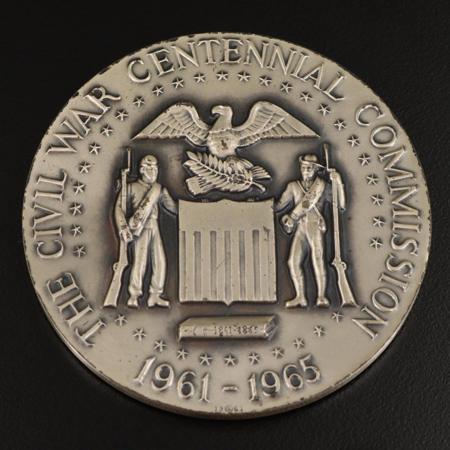 Large Silver Civil War Centennial Medal