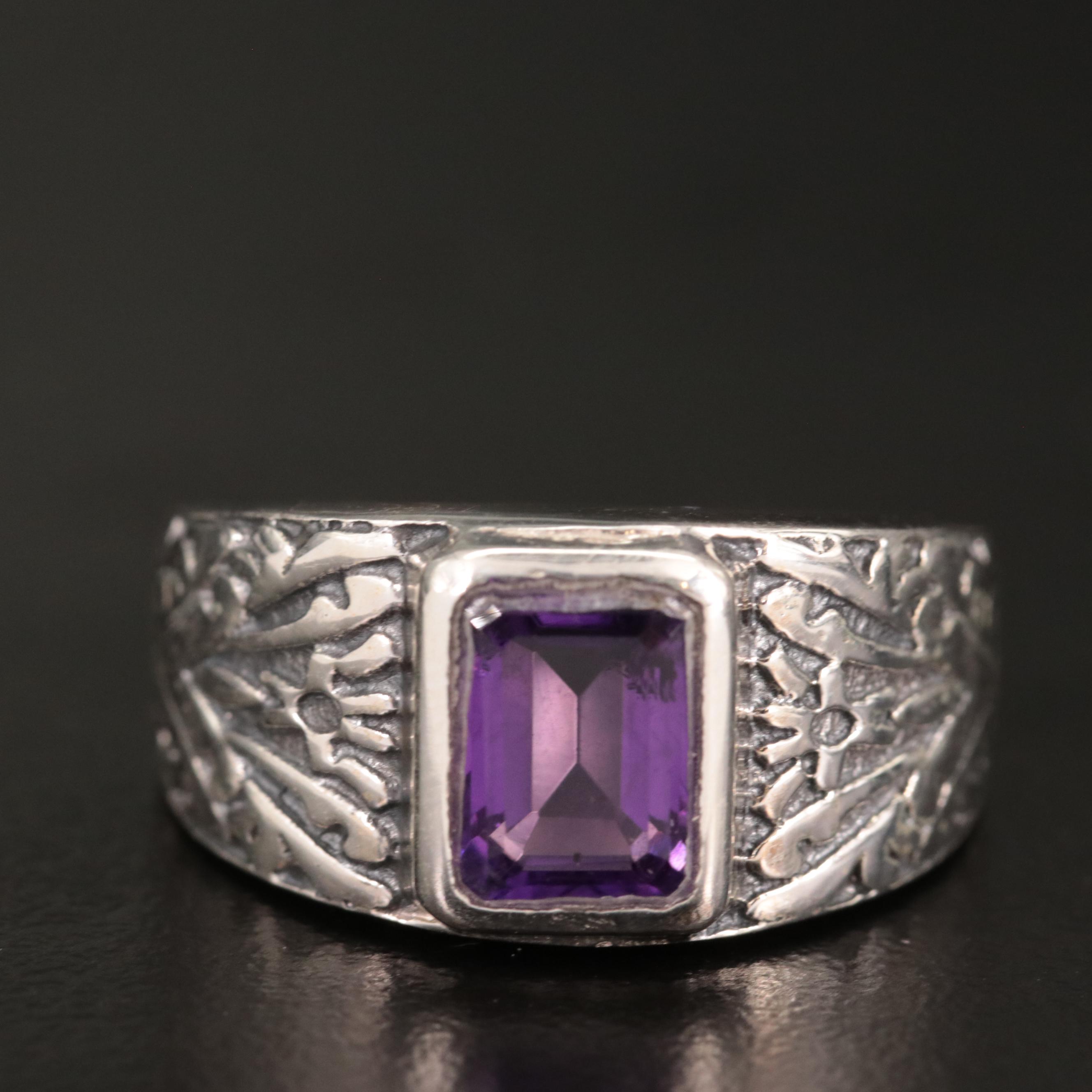 Sterling Amethyst Ring
