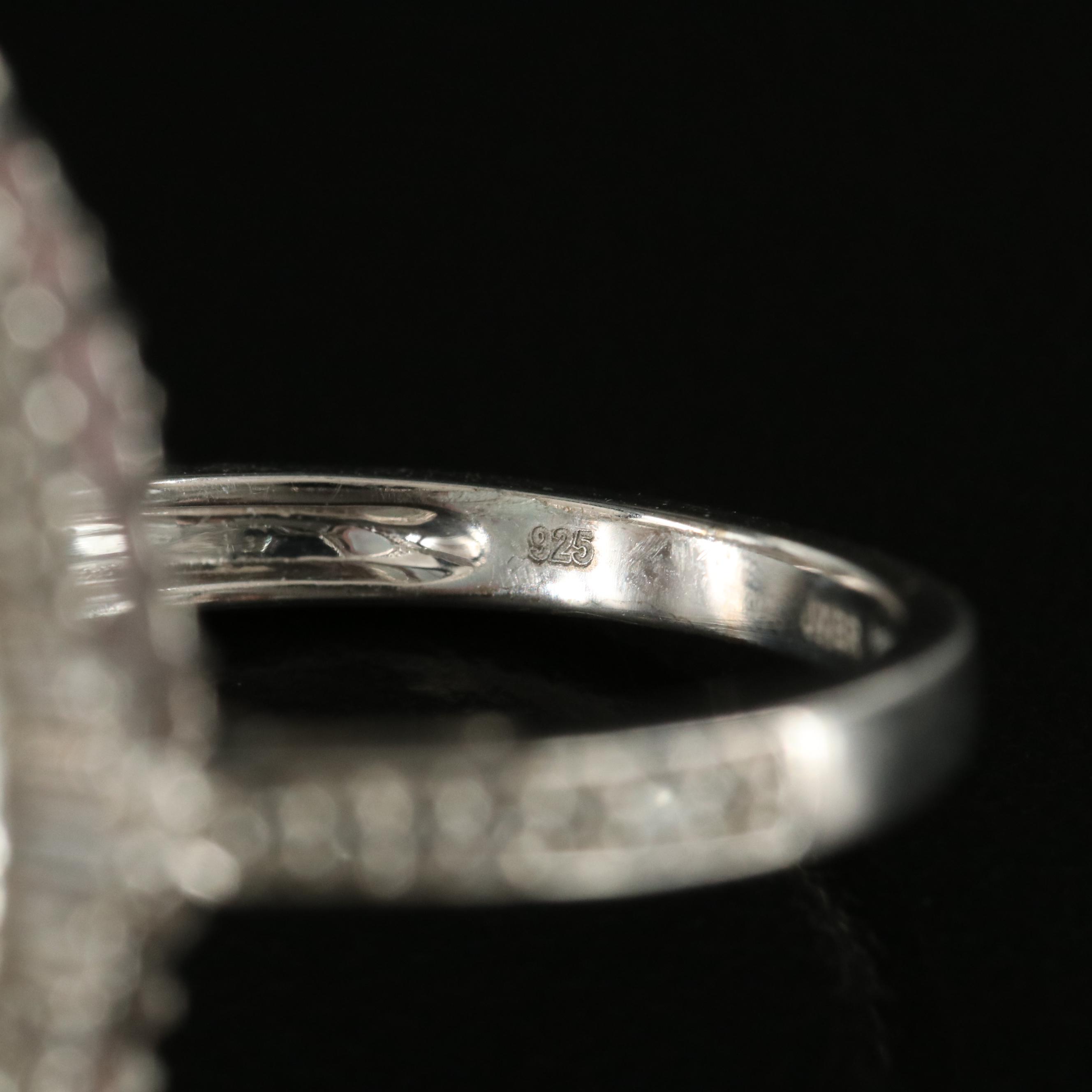 Sterling Opal and Sapphire Ring