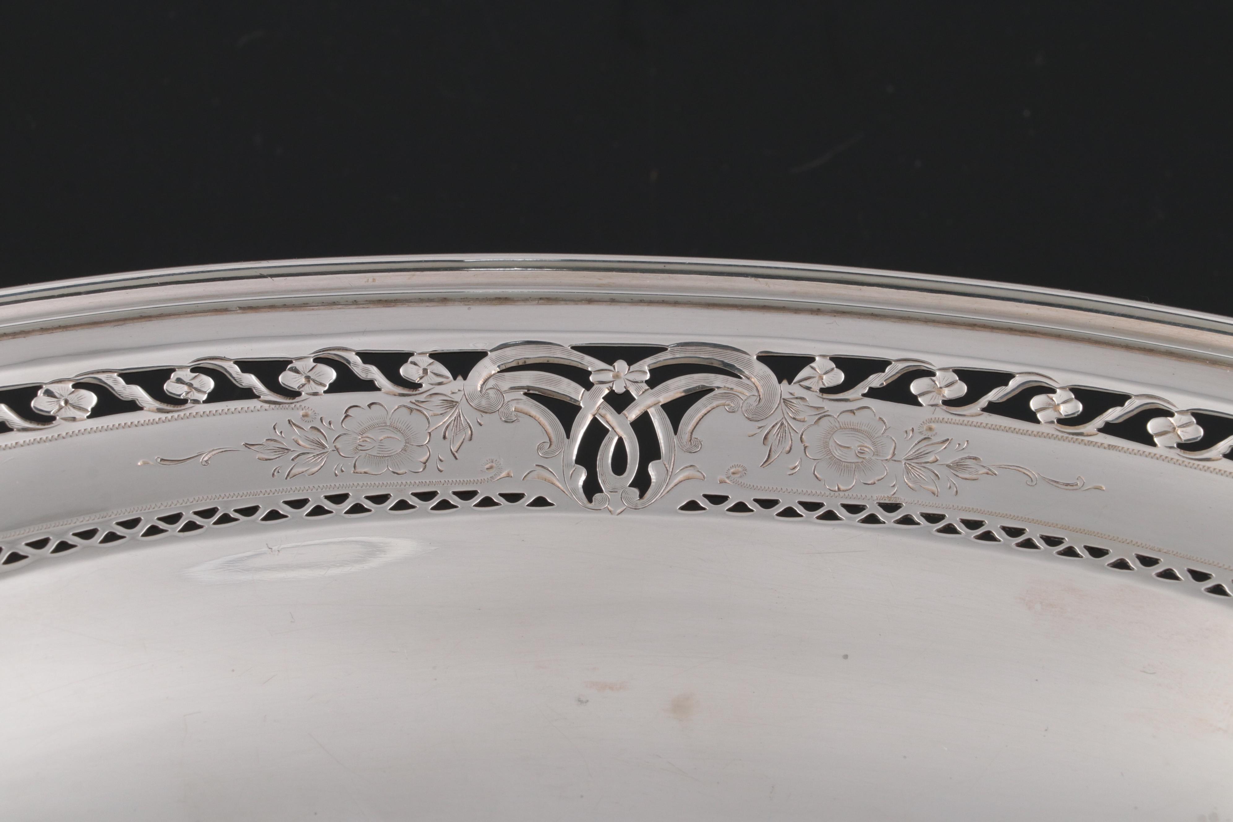 Redlich  and Other Sterling Silver Pierced Rim Serving Bowls