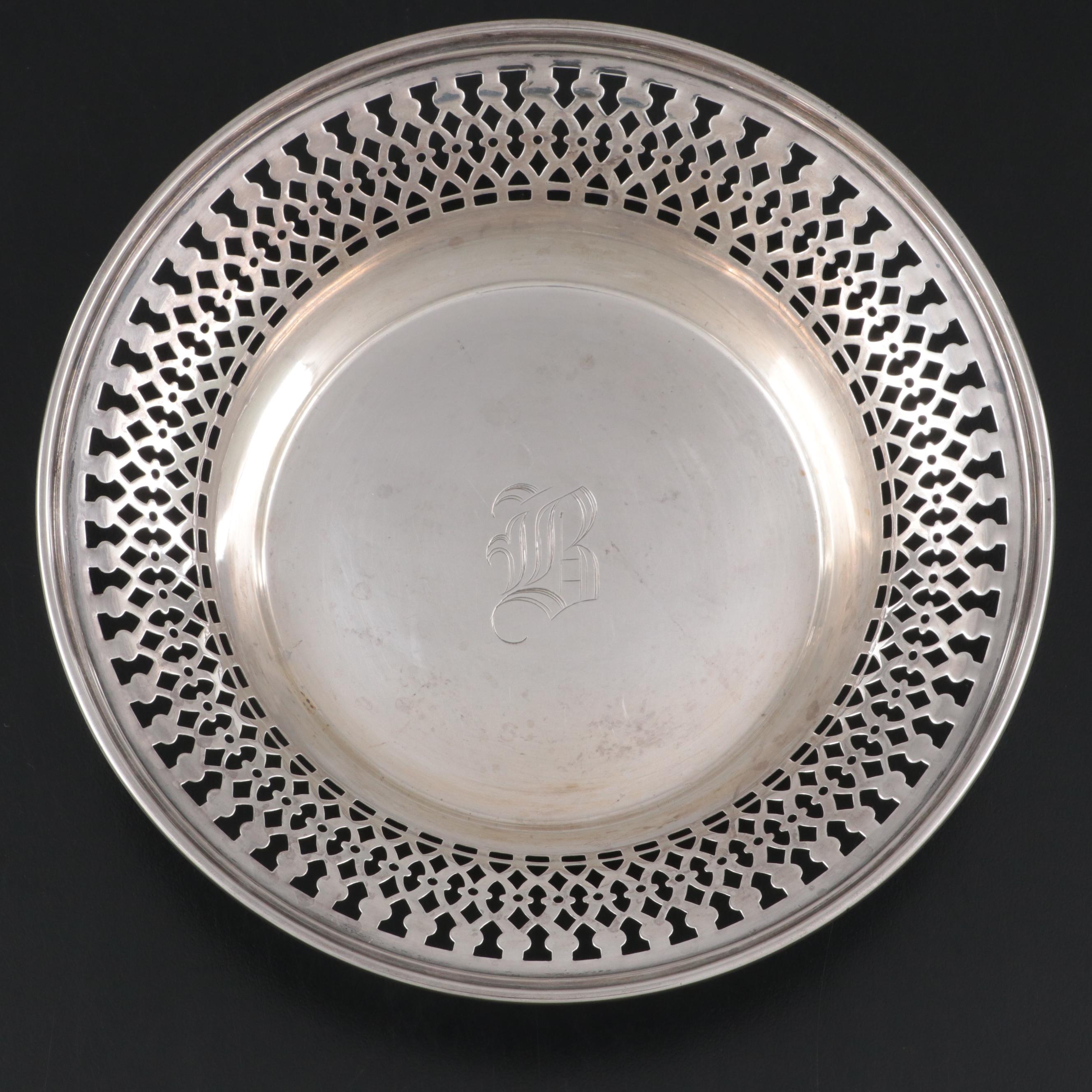 Redlich  and Other Sterling Silver Pierced Rim Serving Bowls
