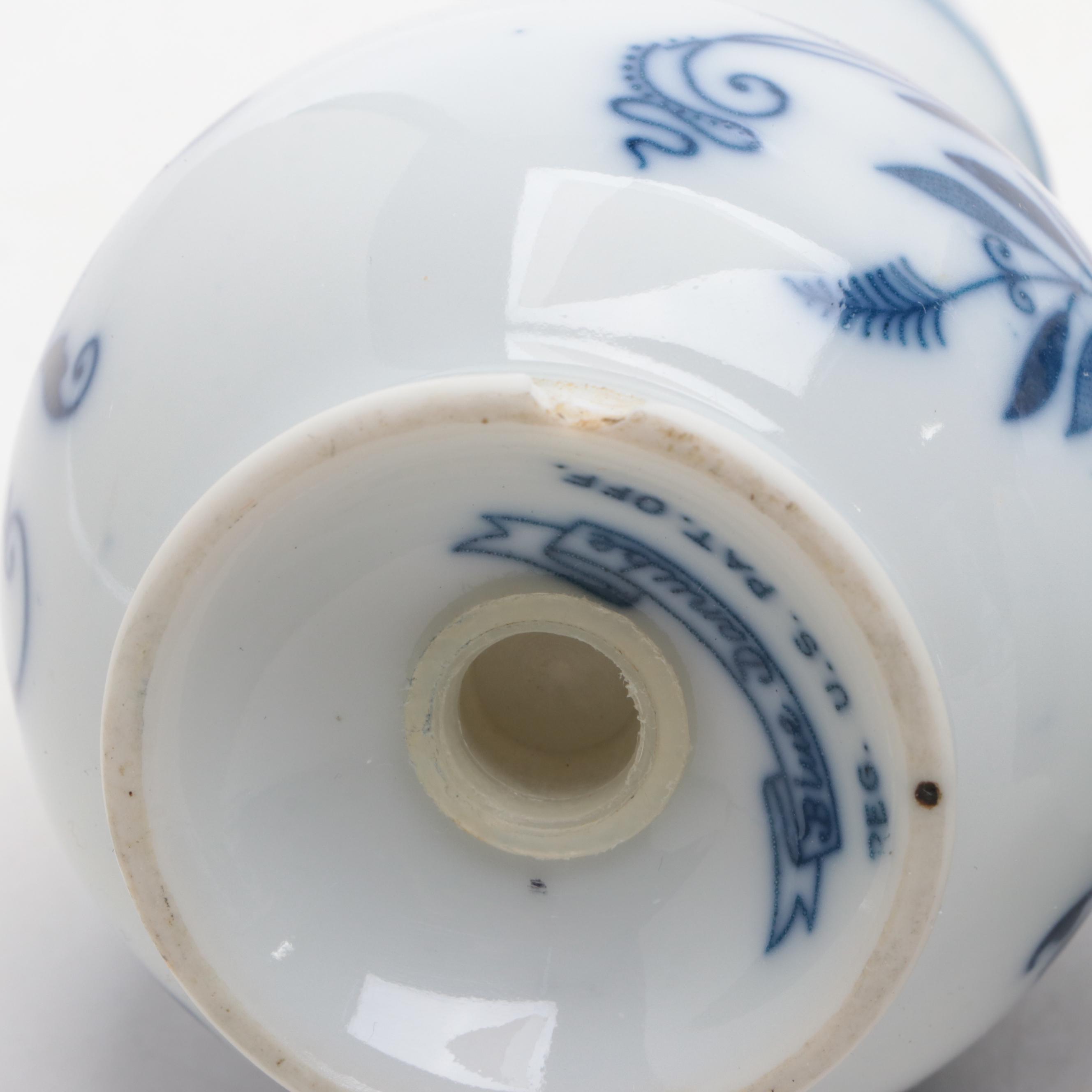 Japanese Blue Danube Candy Dish and More with Other Porcelain Serveware