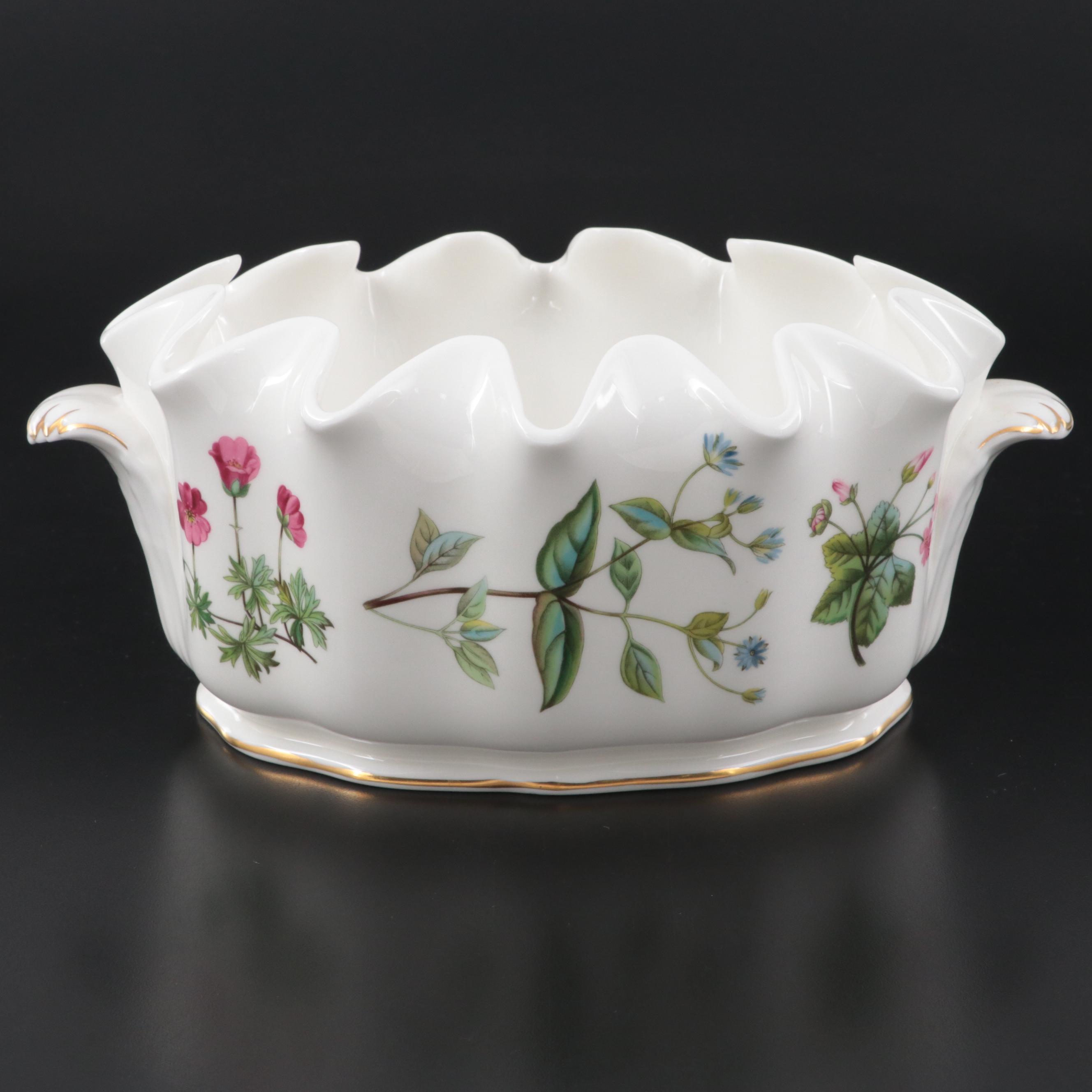 Minton "Meadow Scalloped" Bone China Centerpiece, 1962–1970
