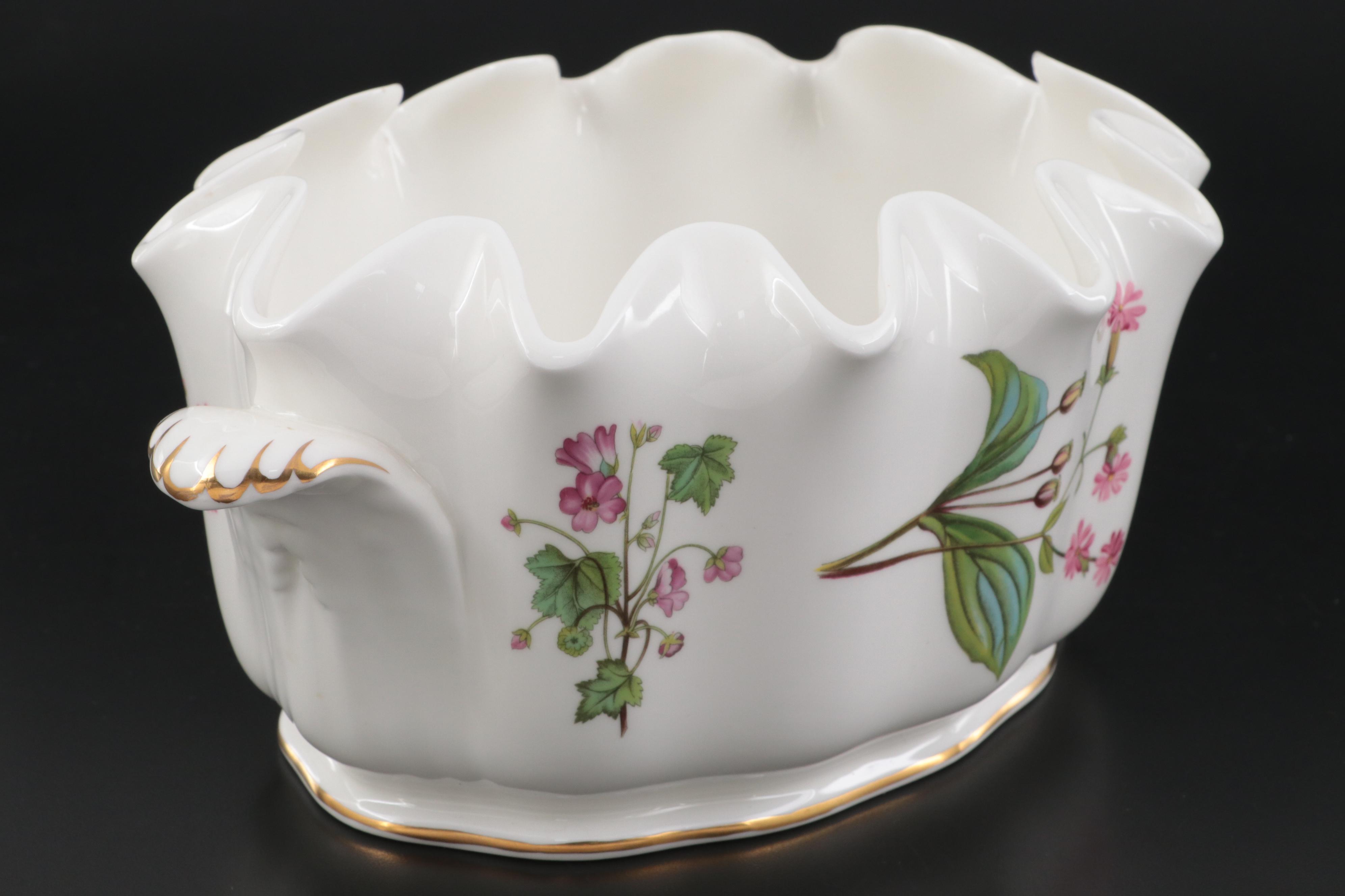 Minton "Meadow Scalloped" Bone China Centerpiece, 1962–1970
