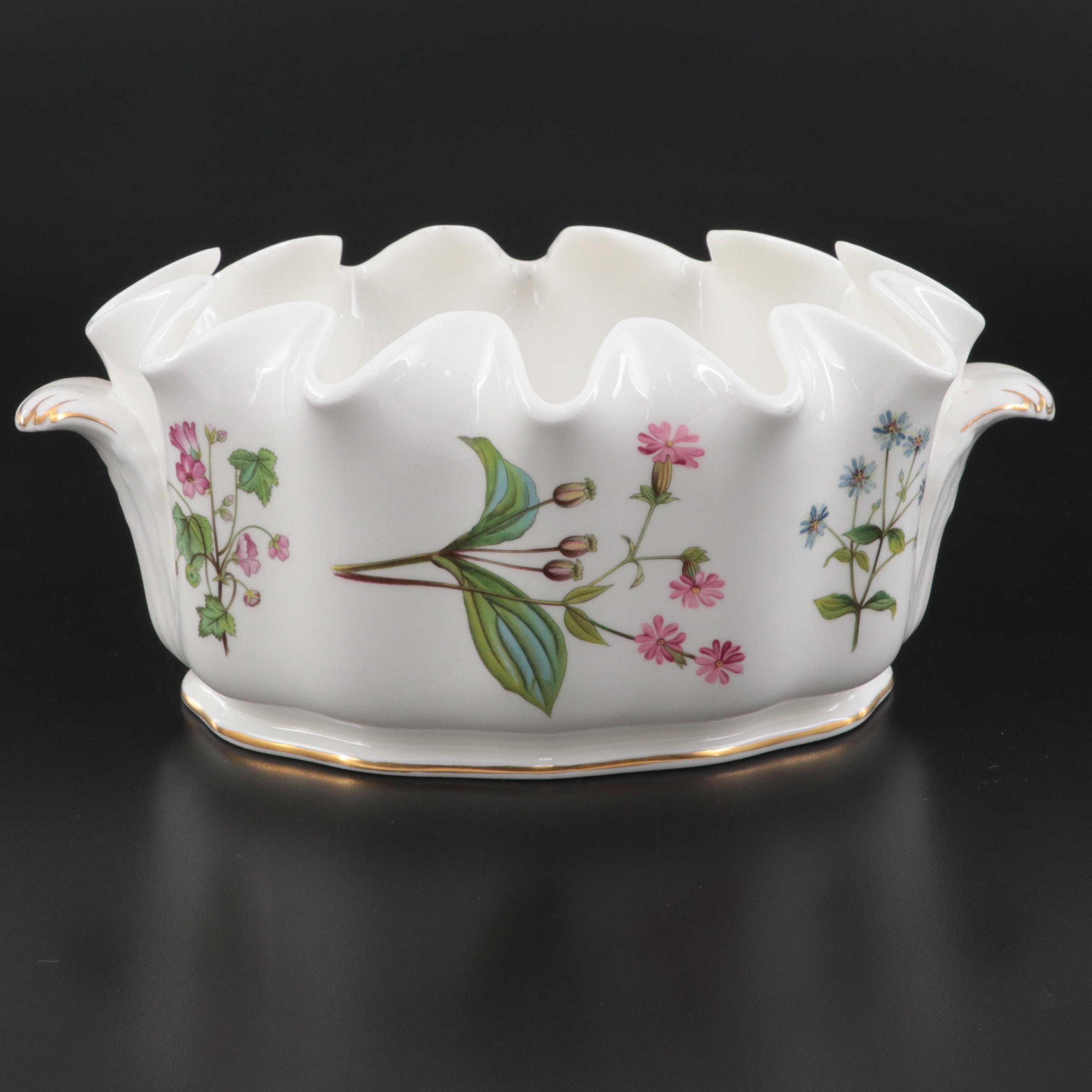 Minton "Meadow Scalloped" Bone China Centerpiece, 1962–1970