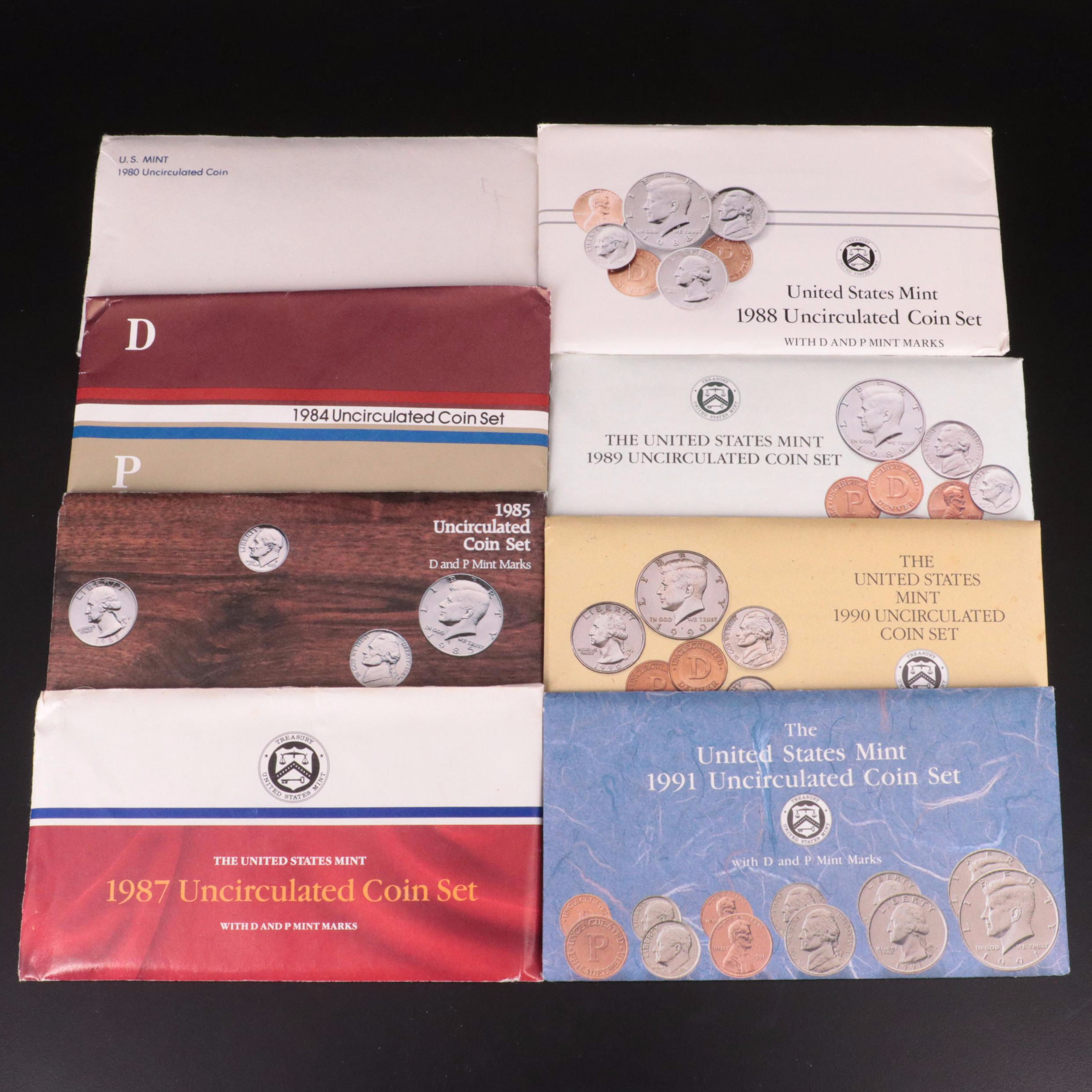 Thirty-Two U.S. Mint Uncirculated Sets