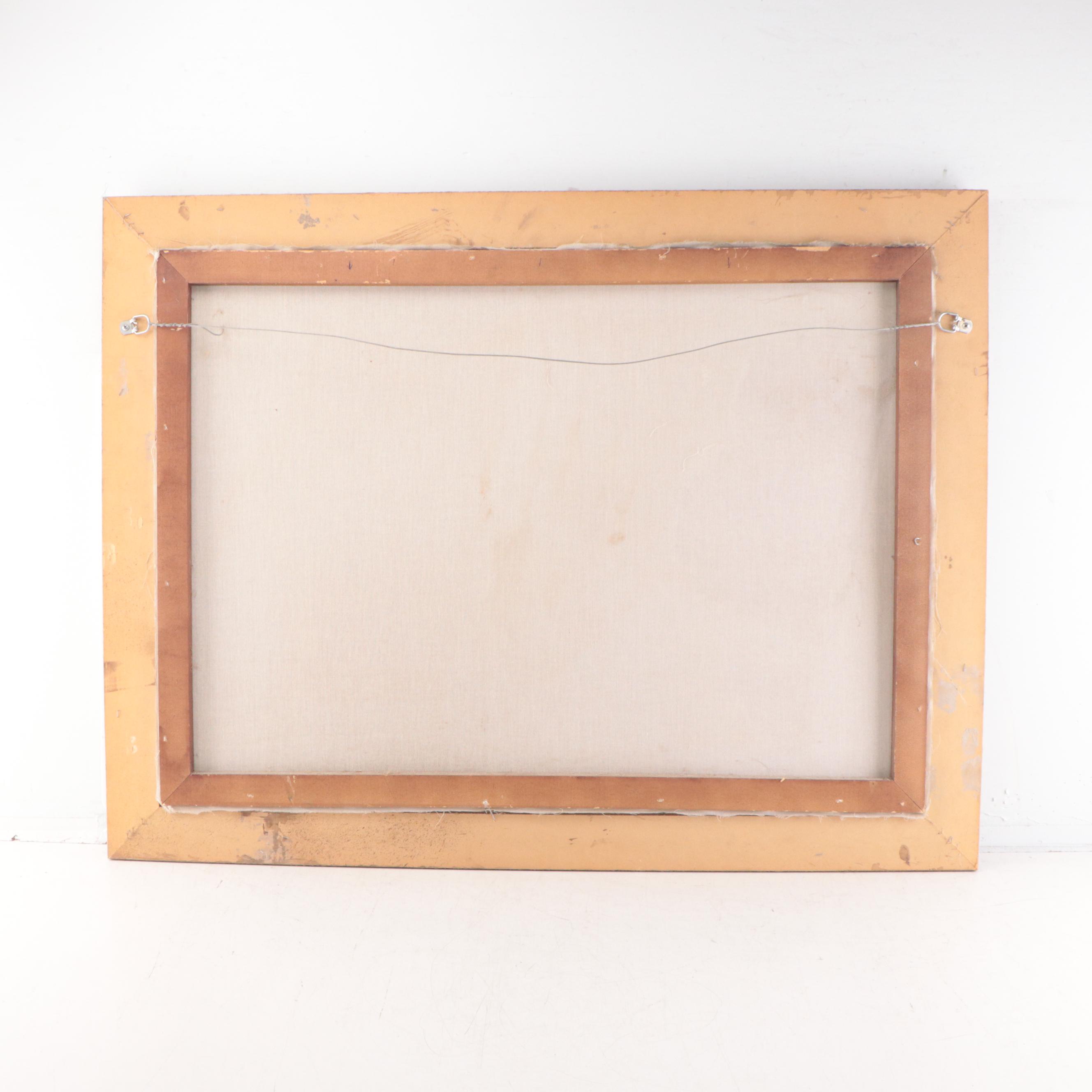 Offset Lithograph of Piazza Barberini