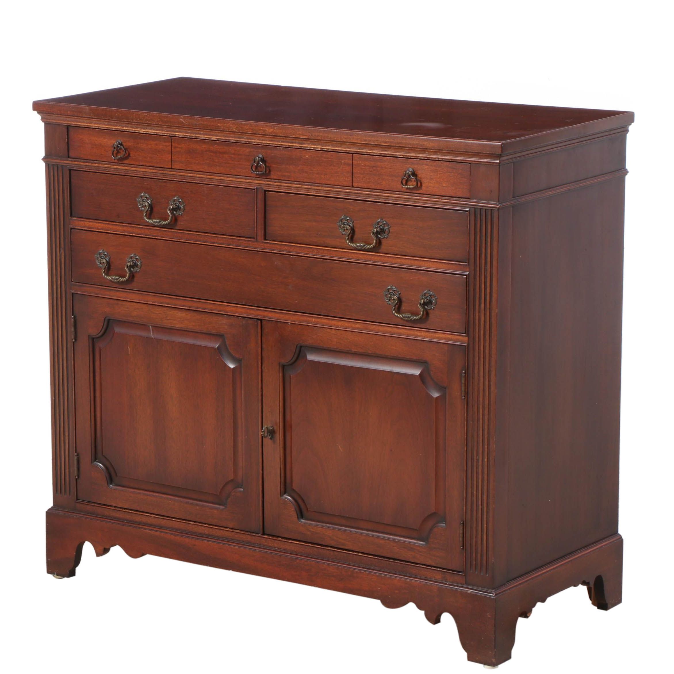 Chippendale Style Mahogany Server, Mid-20th Century