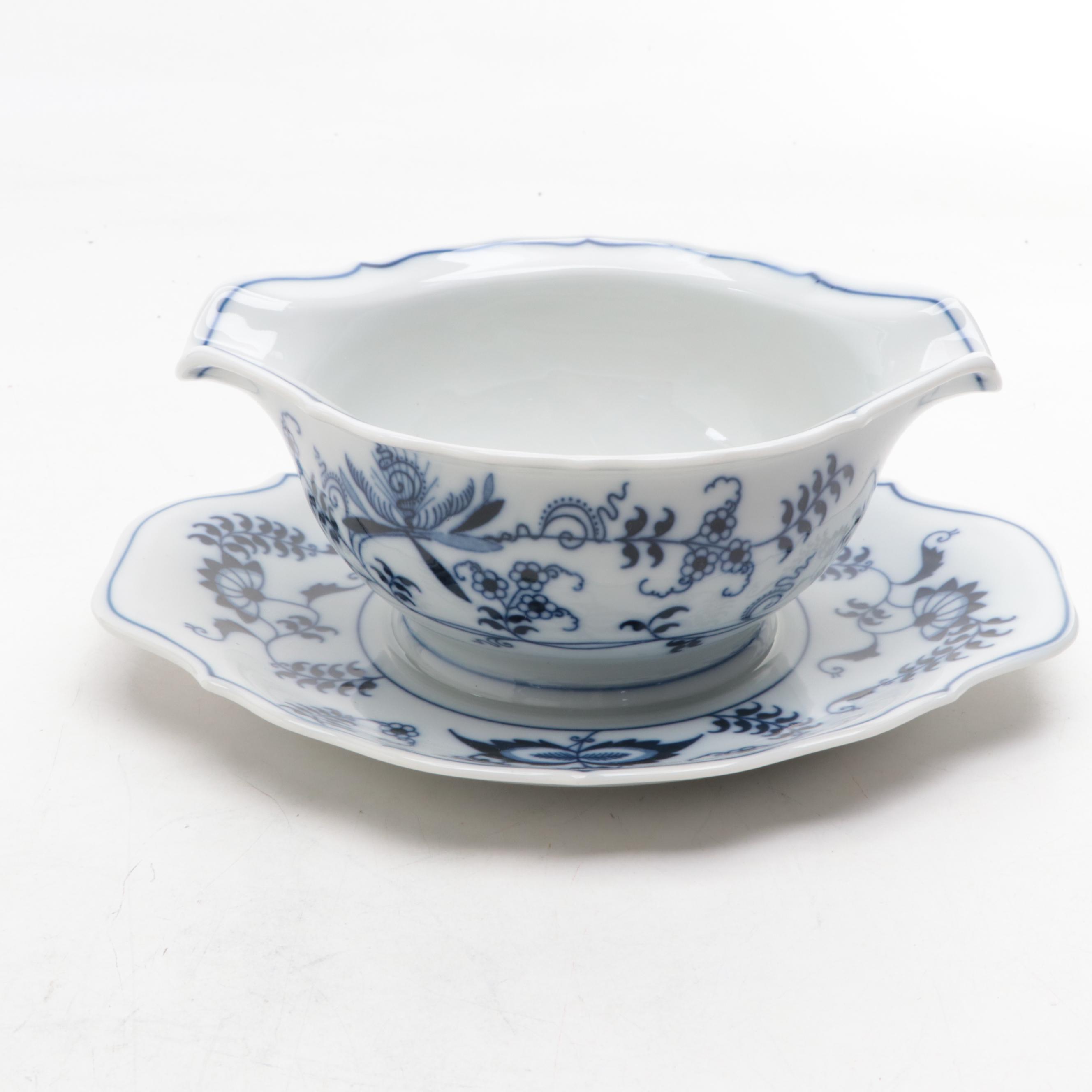 Japanese Blue Danube Candy Dish and More with Other Porcelain Serveware