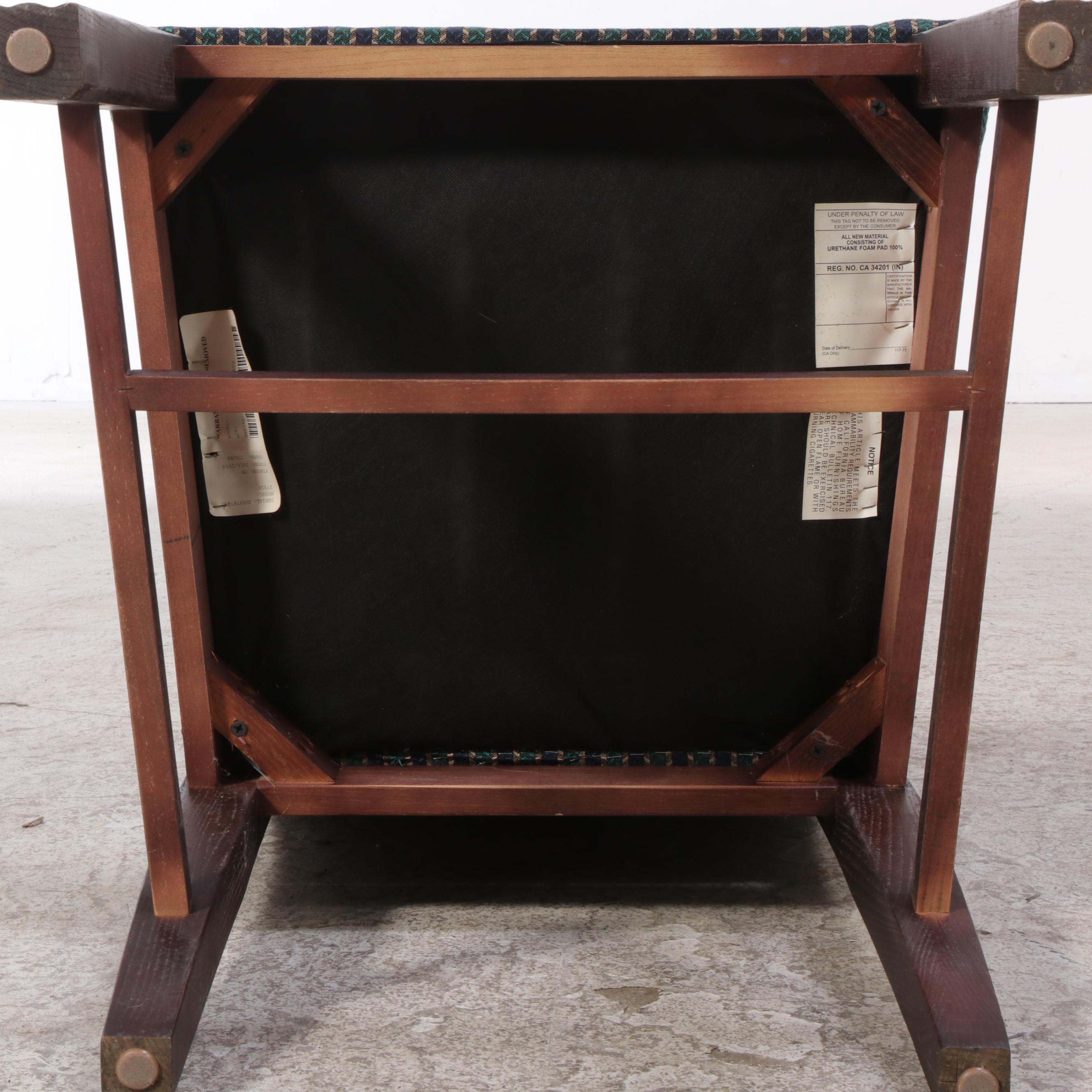 Eight Chippendale Style Custom-Upholstered Hardwood Dining Side Chairs