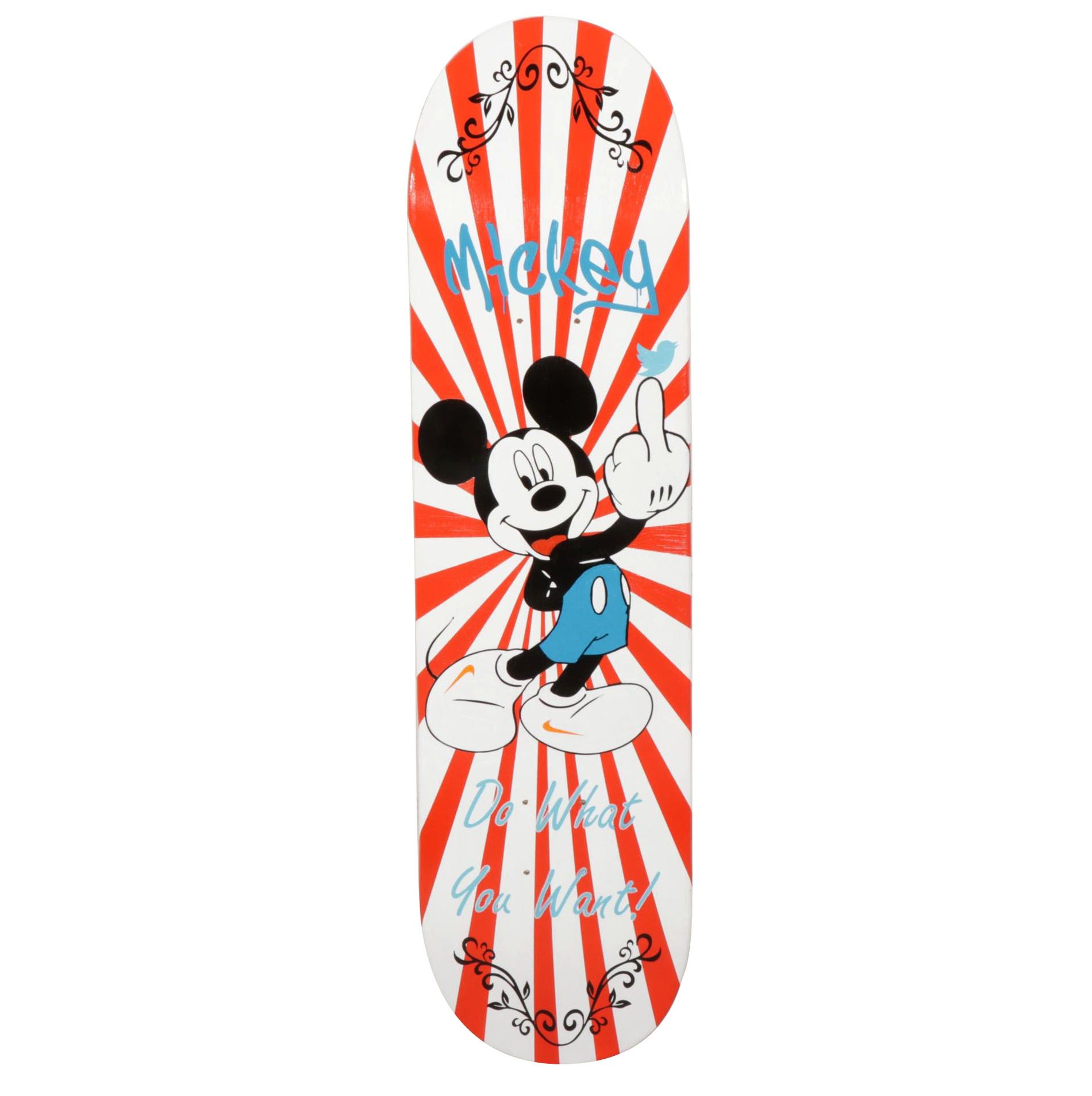 deSanto Acrylic Painting Skateboard Deck "Do What You Want," 2023