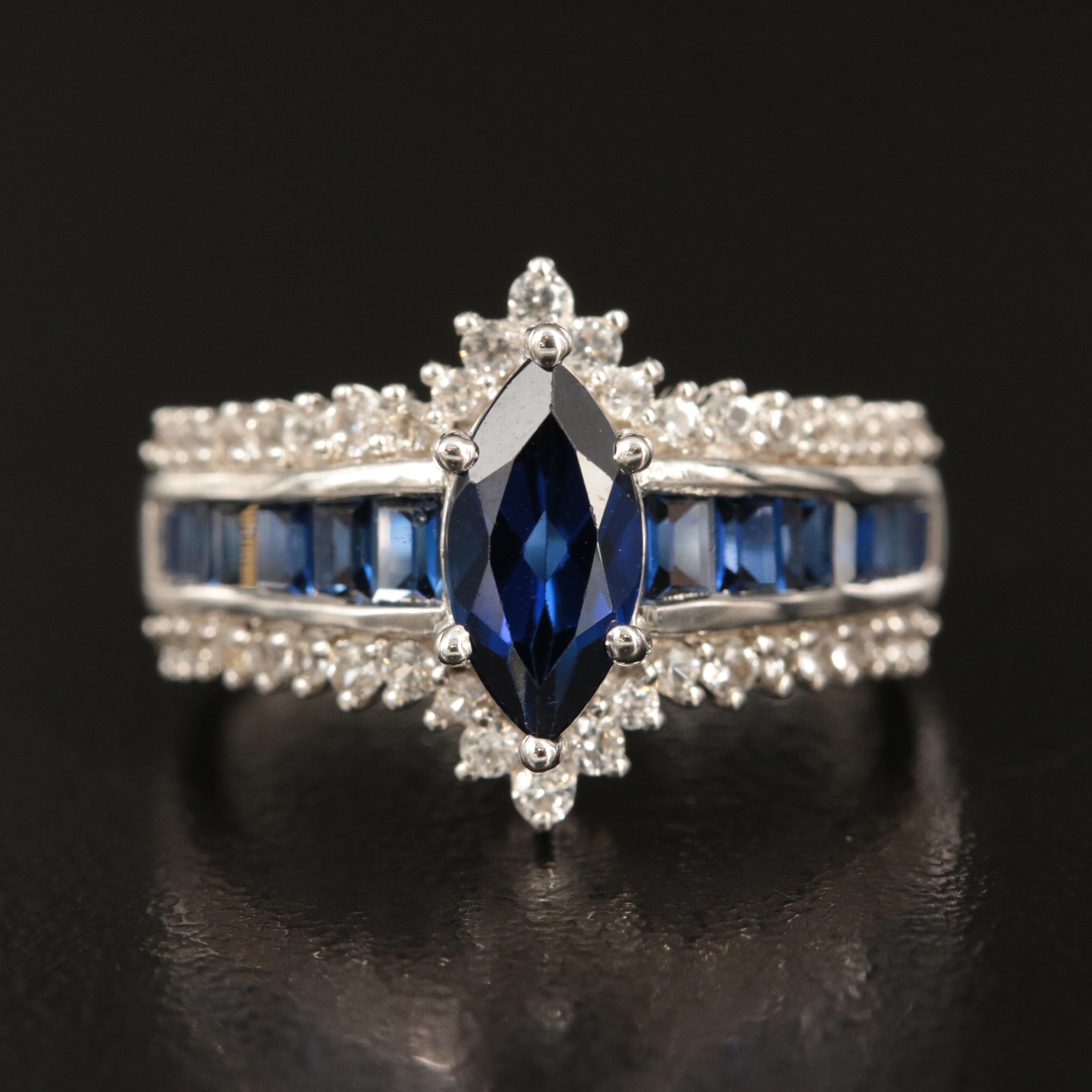 Sterling Sapphire Ring