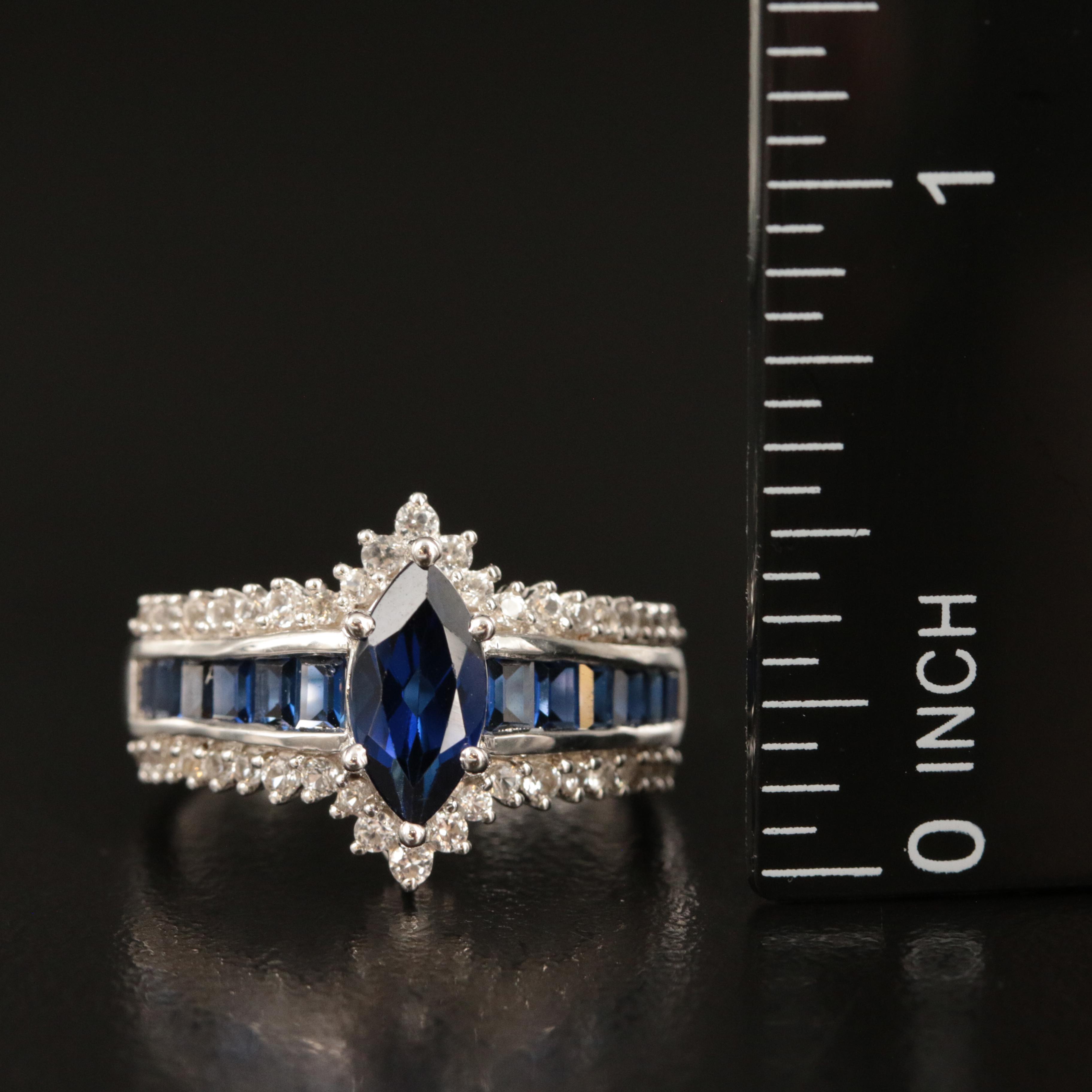Sterling Sapphire Ring