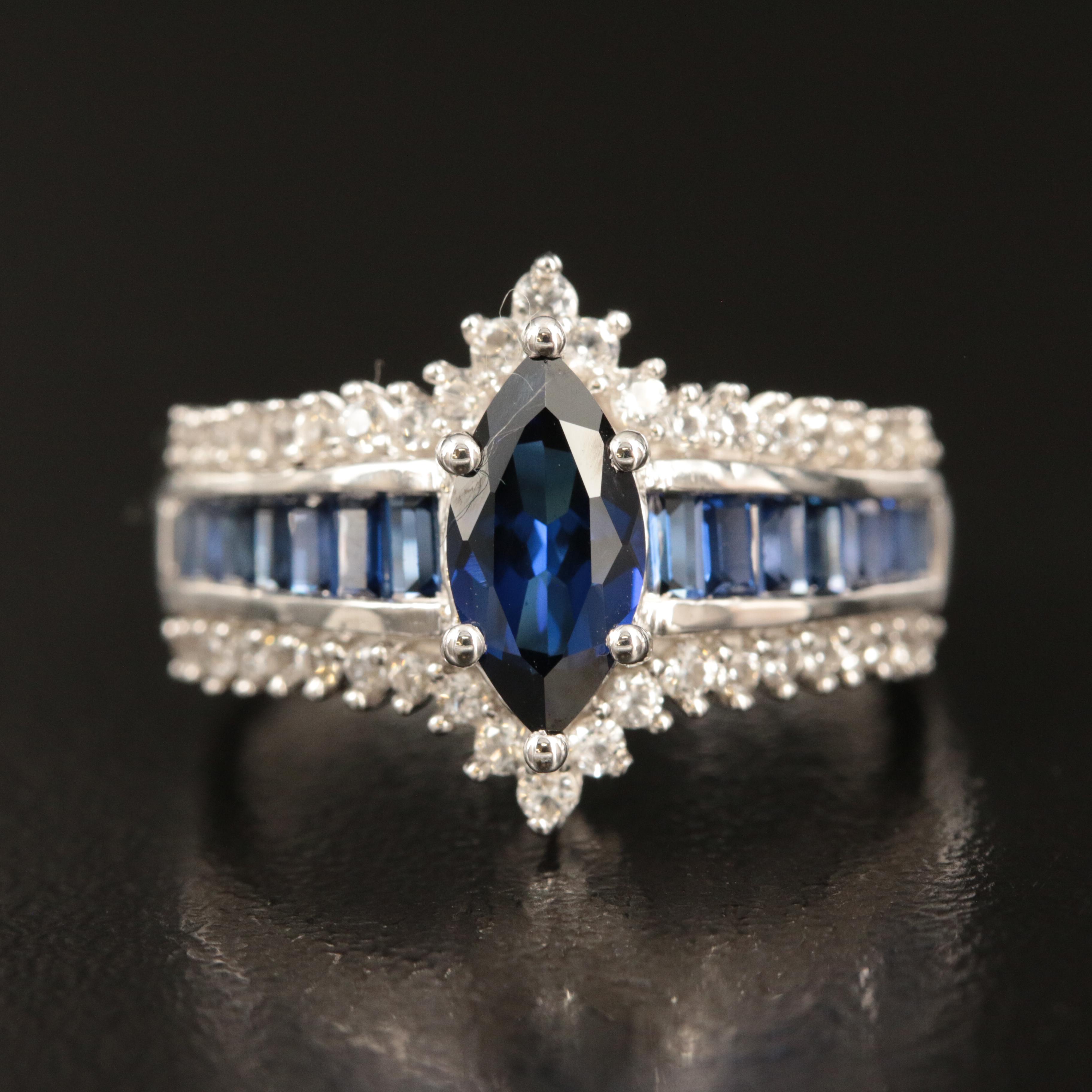 Sterling Sapphire Ring