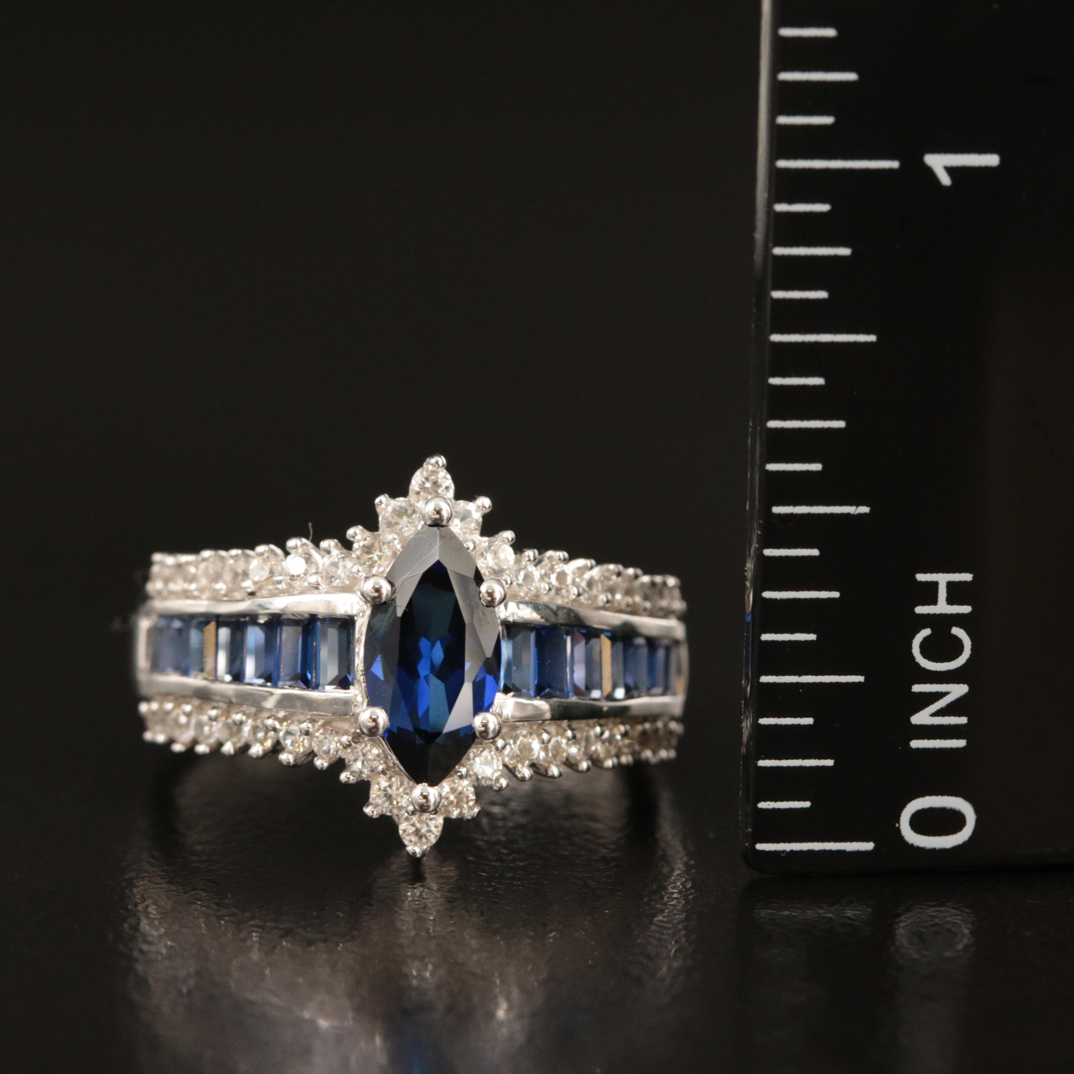 Sterling Sapphire Ring