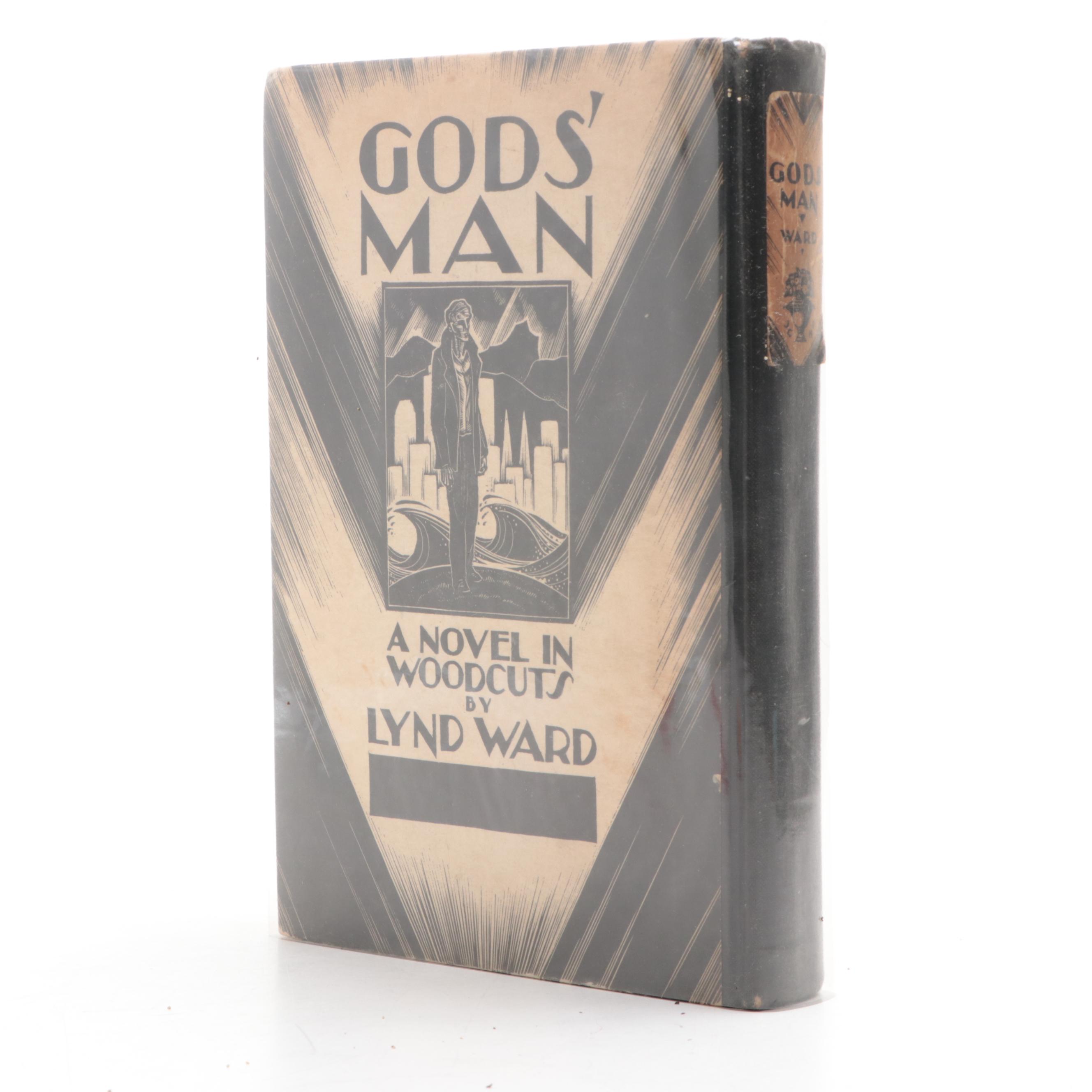 Fifth Printing "Gods' Man: A Novel in Woodcuts" by Lynd Ward, 1930
