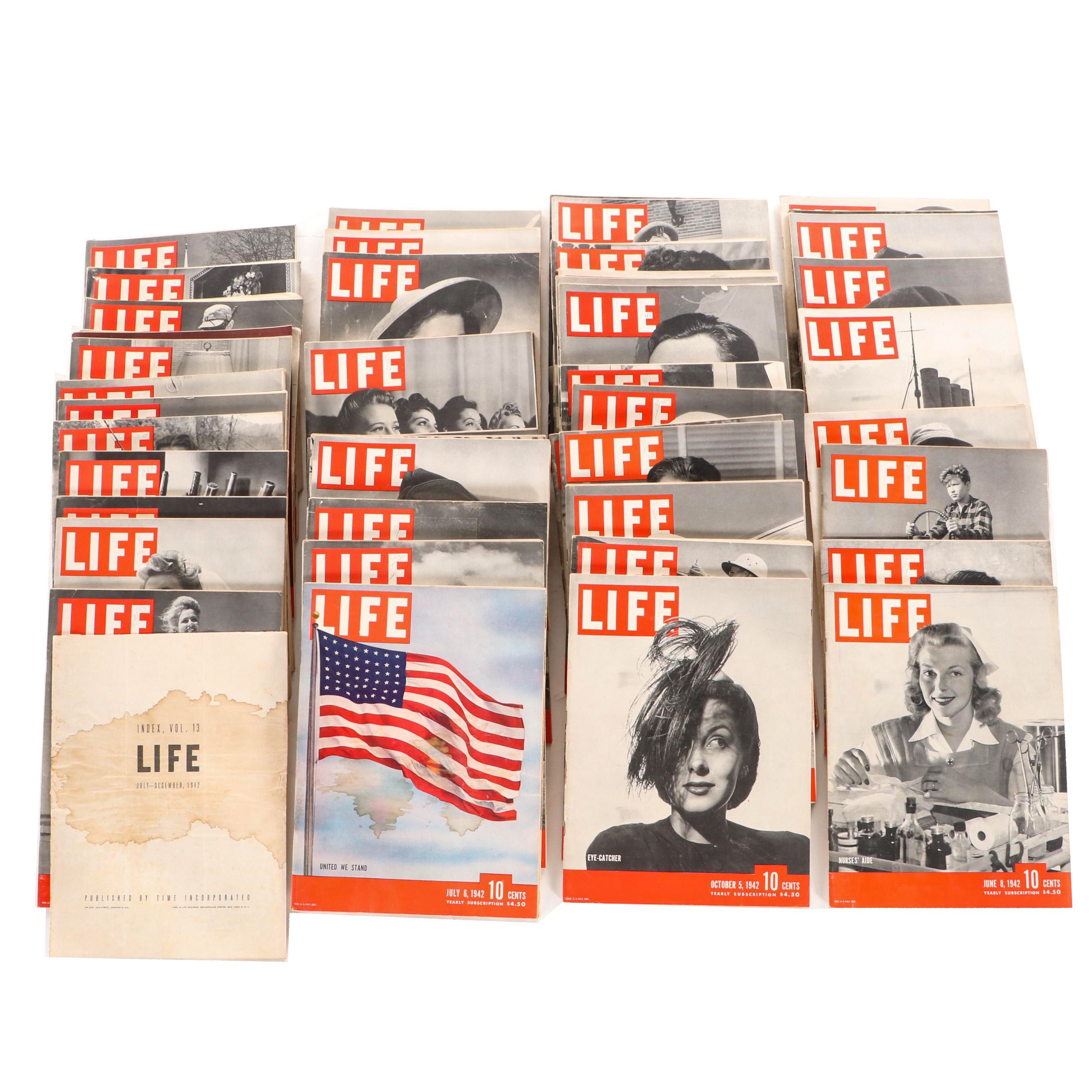 "LIFE" Magazine Collection Featuring World War II and More, 1940s