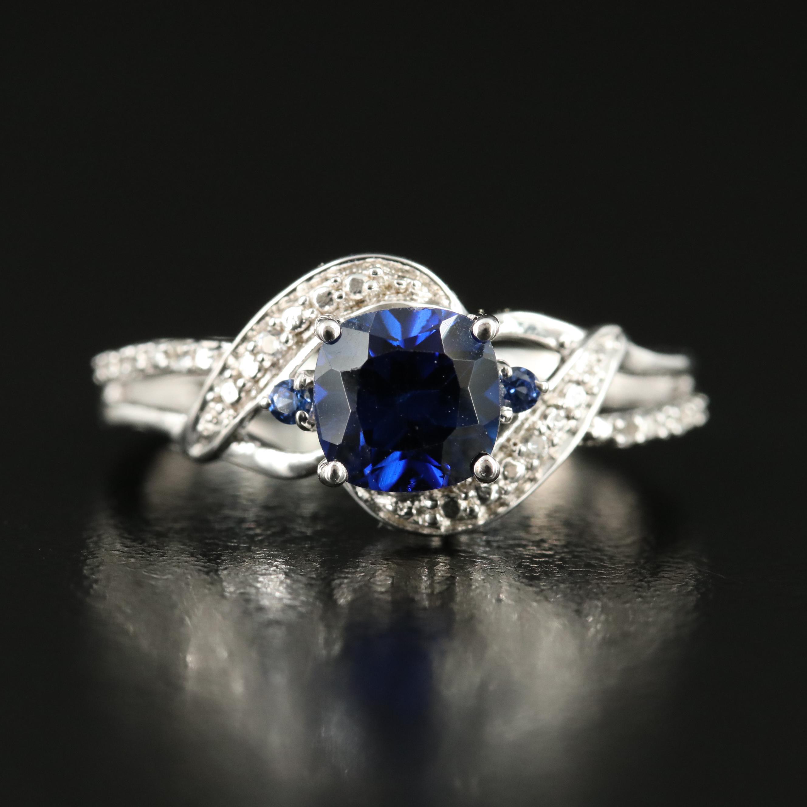 Sterling Sapphire Ring