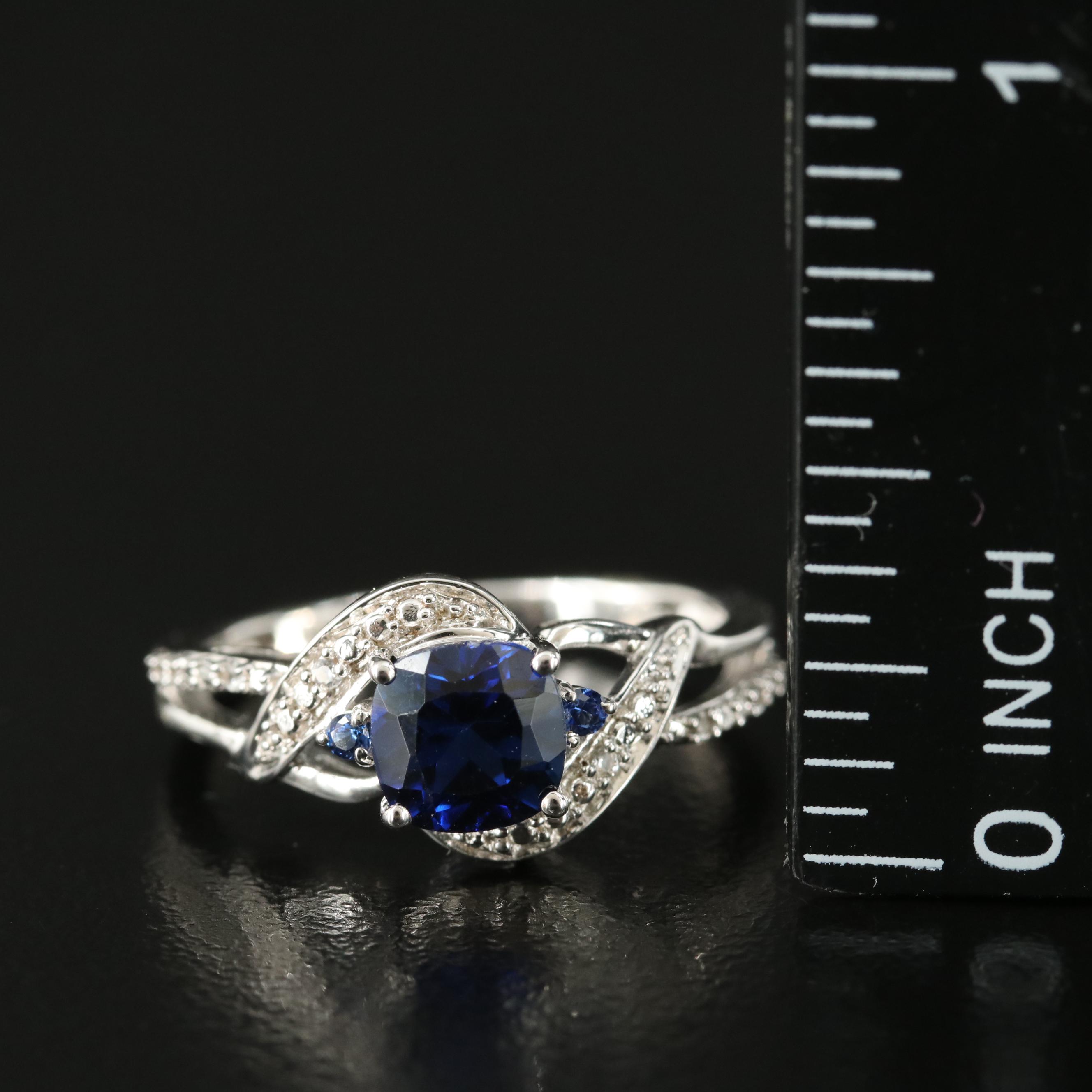 Sterling Sapphire Ring