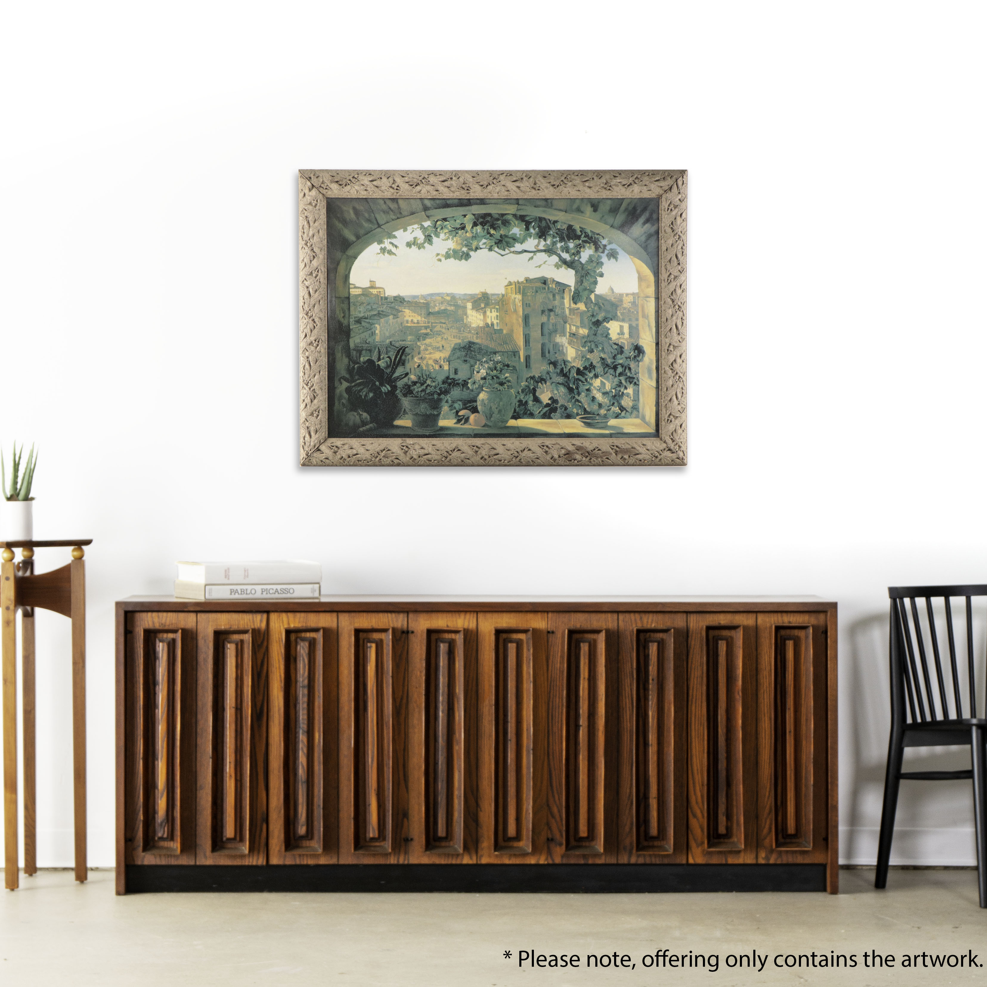 Offset Lithograph of Piazza Barberini