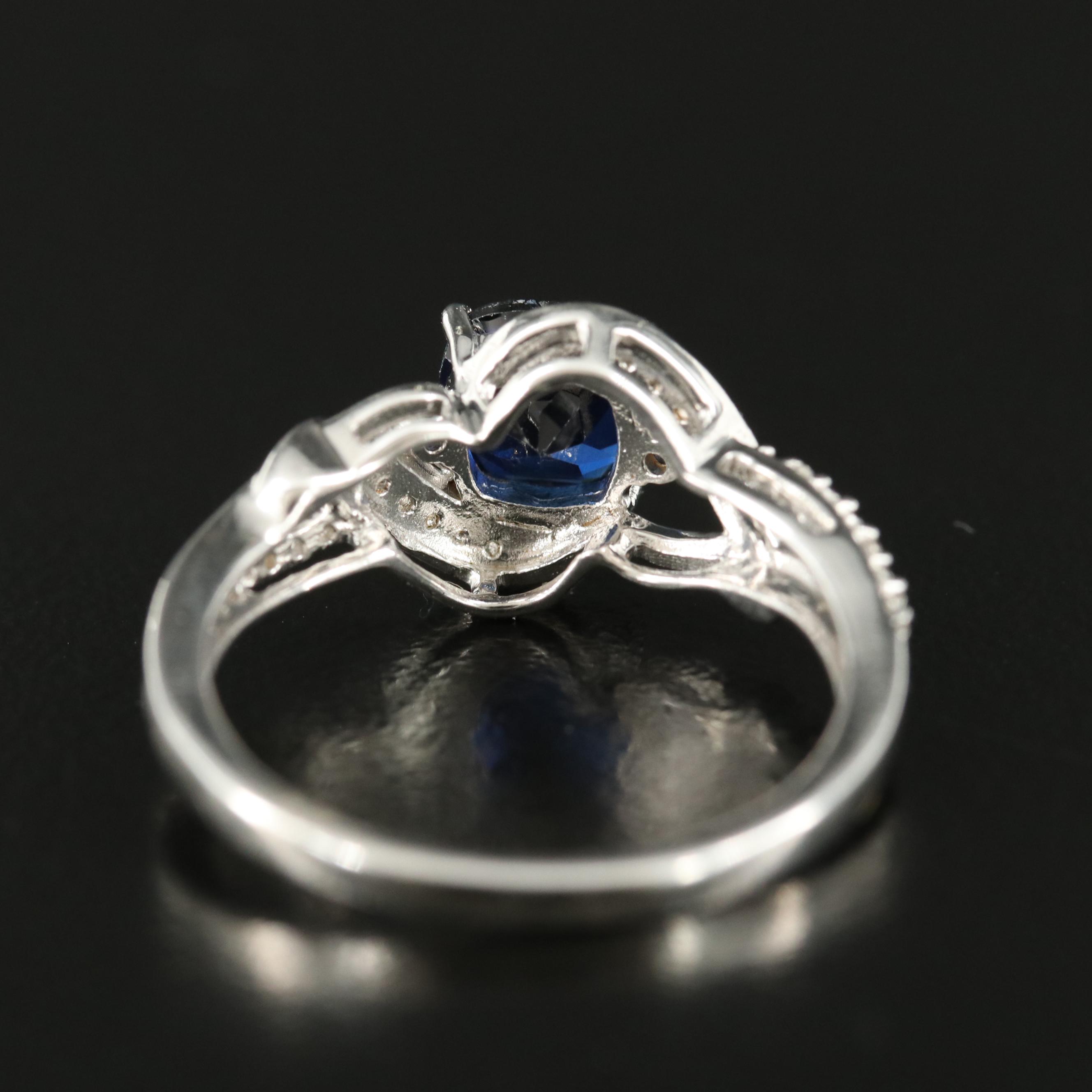 Sterling Sapphire Ring