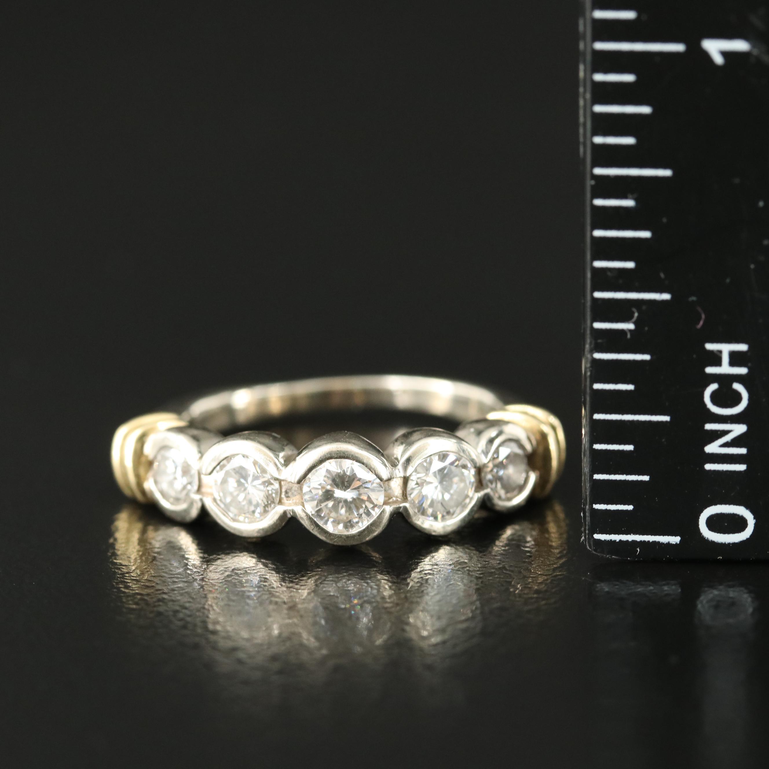 14K 0.84 CTW Diamond with 18K Accent