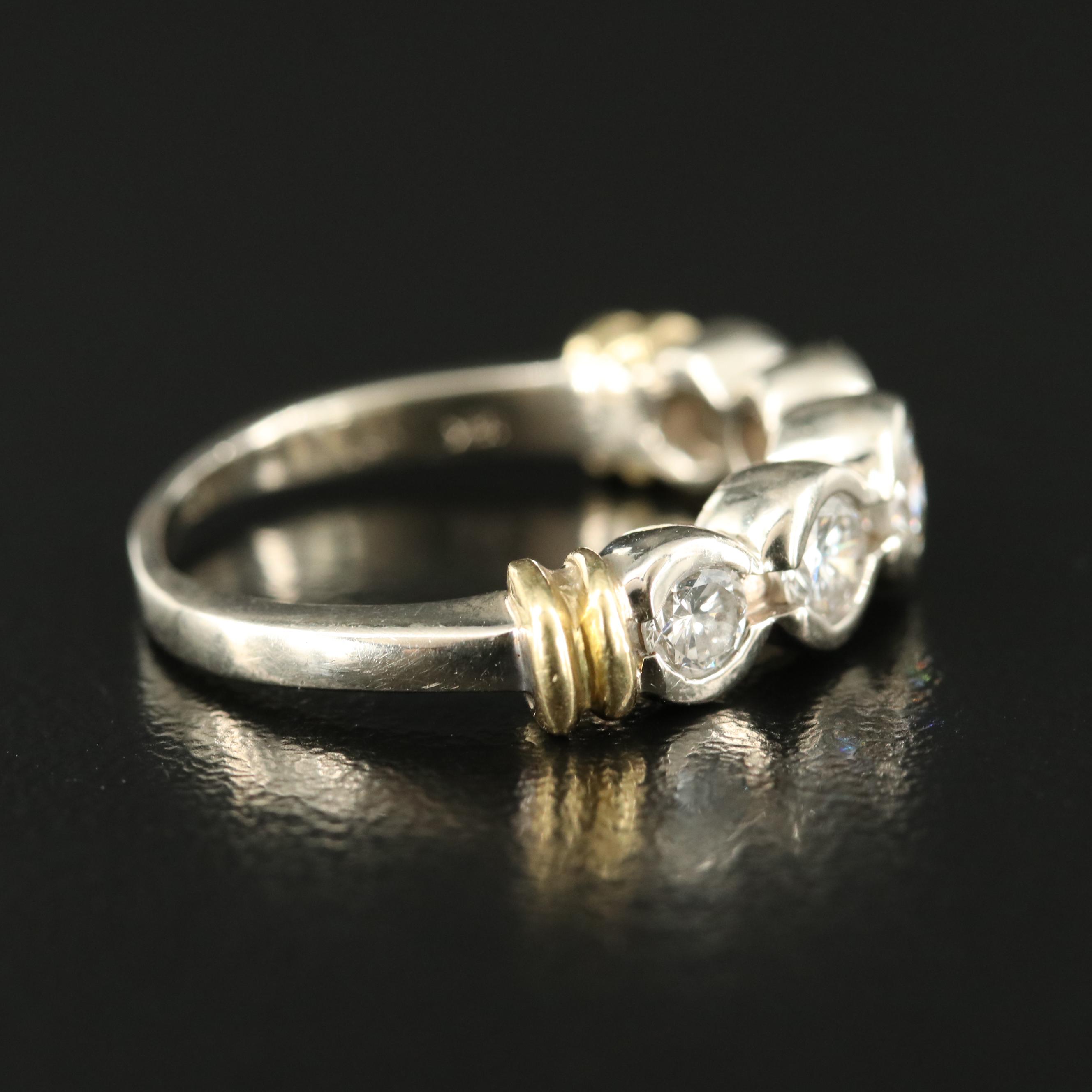14K 0.84 CTW Diamond with 18K Accent