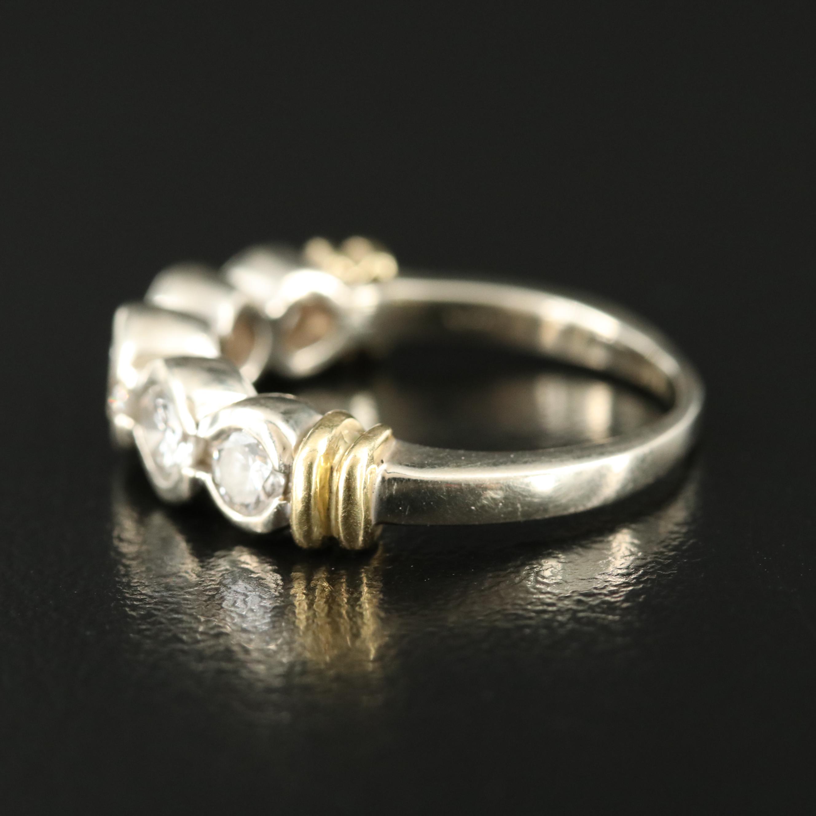 14K 0.84 CTW Diamond with 18K Accent