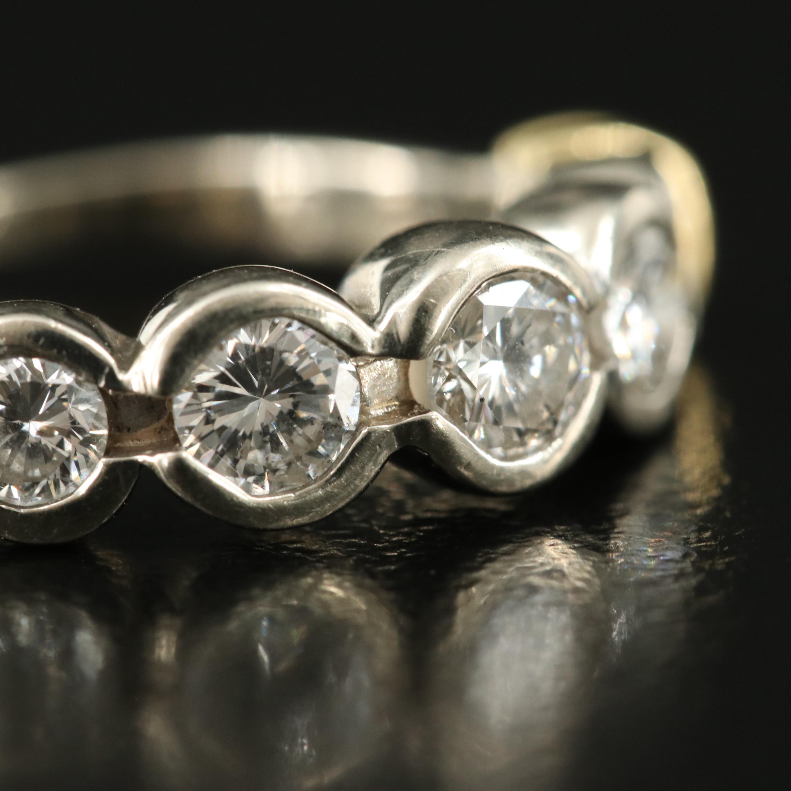 14K 0.84 CTW Diamond with 18K Accent