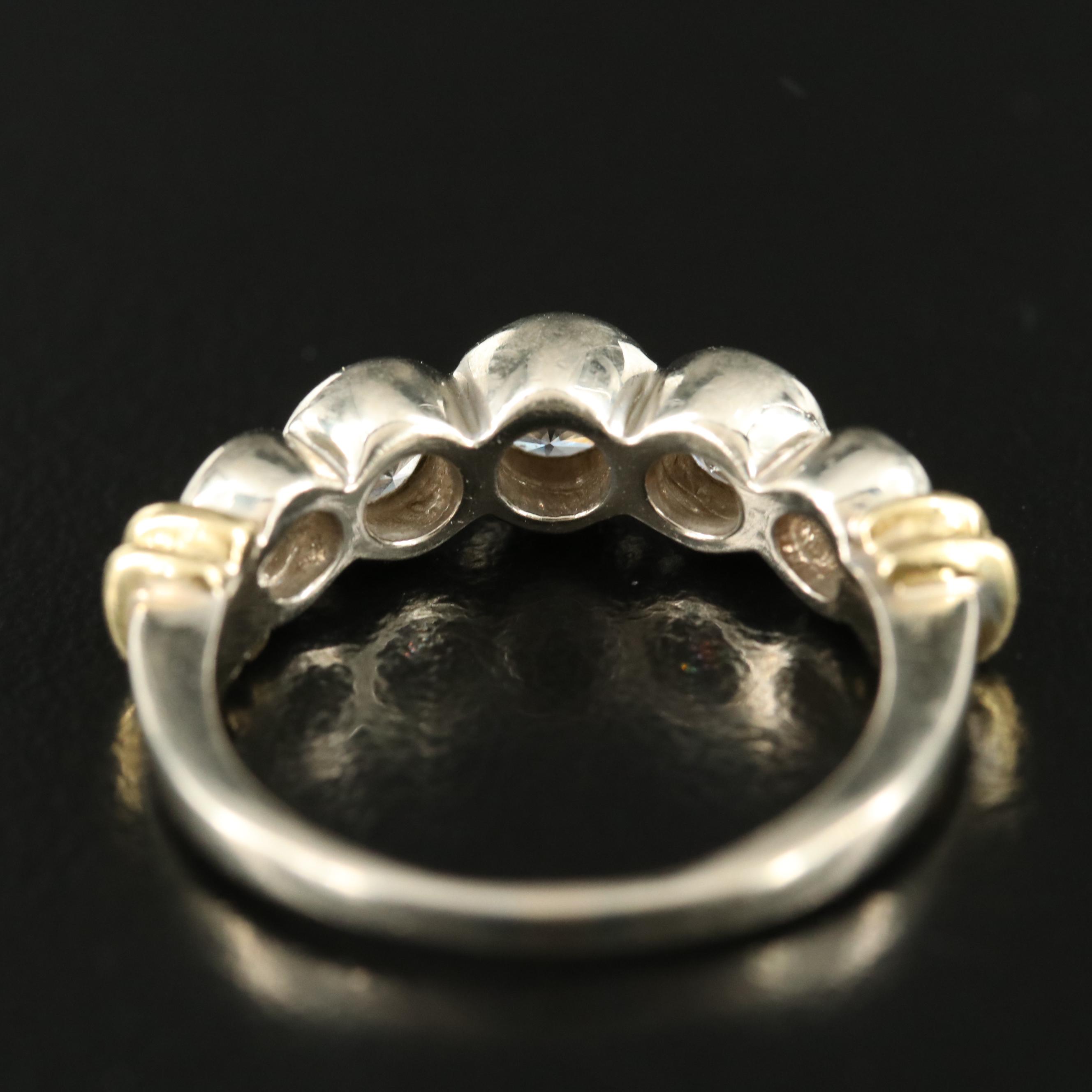 14K 0.84 CTW Diamond with 18K Accent