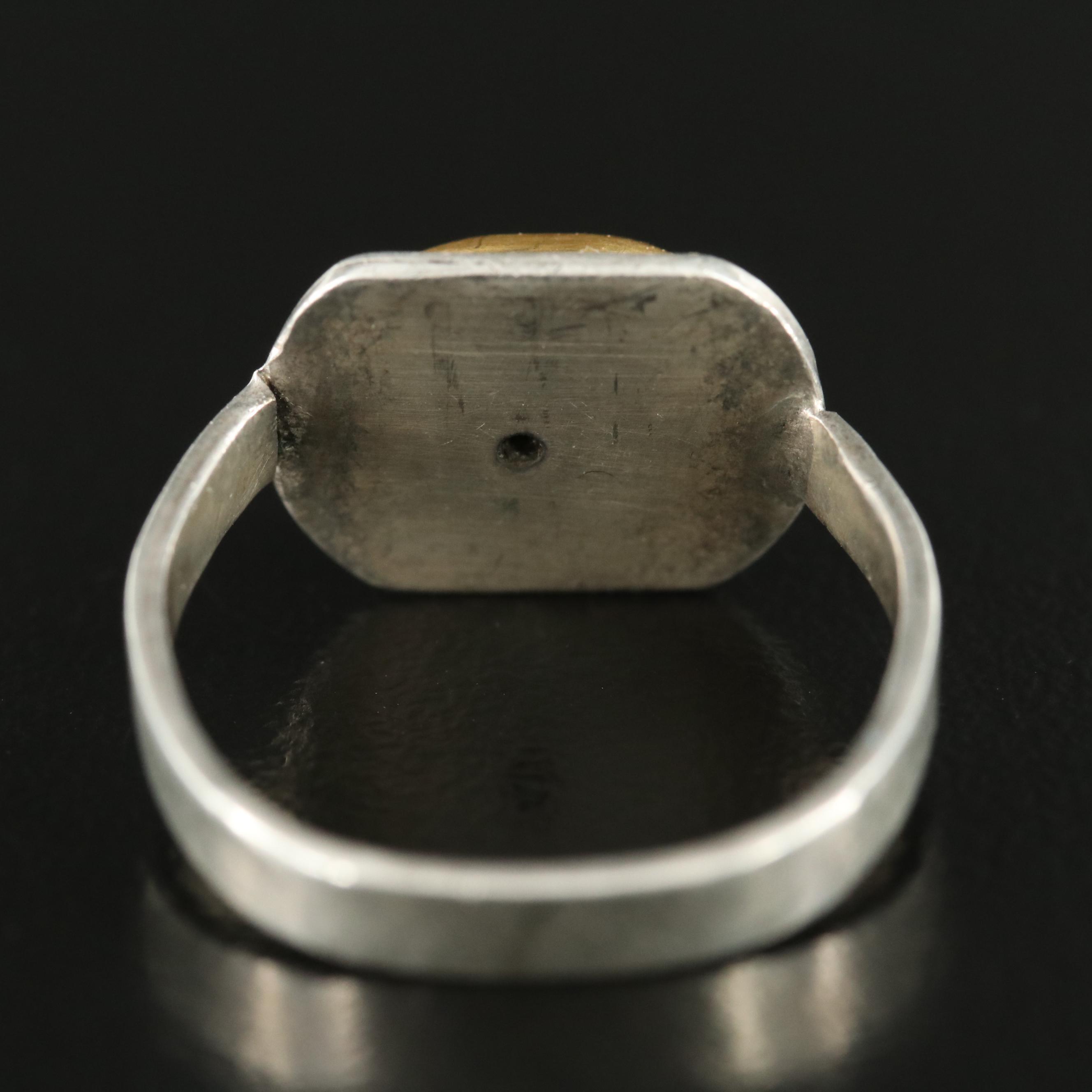 Tai Vaultier Sterling Turquoise Ring with 20K Accent