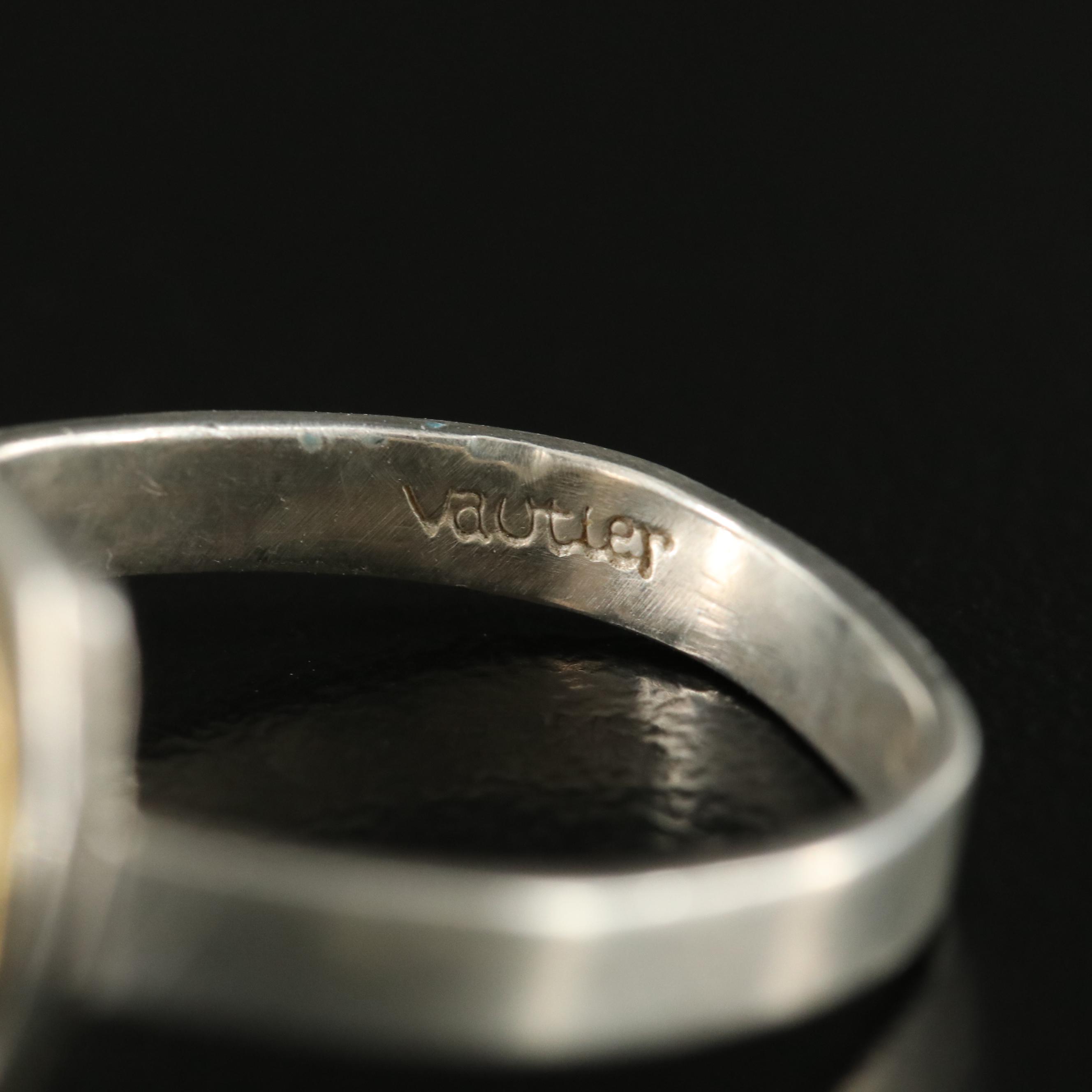 Tai Vaultier Sterling Turquoise Ring with 20K Accent