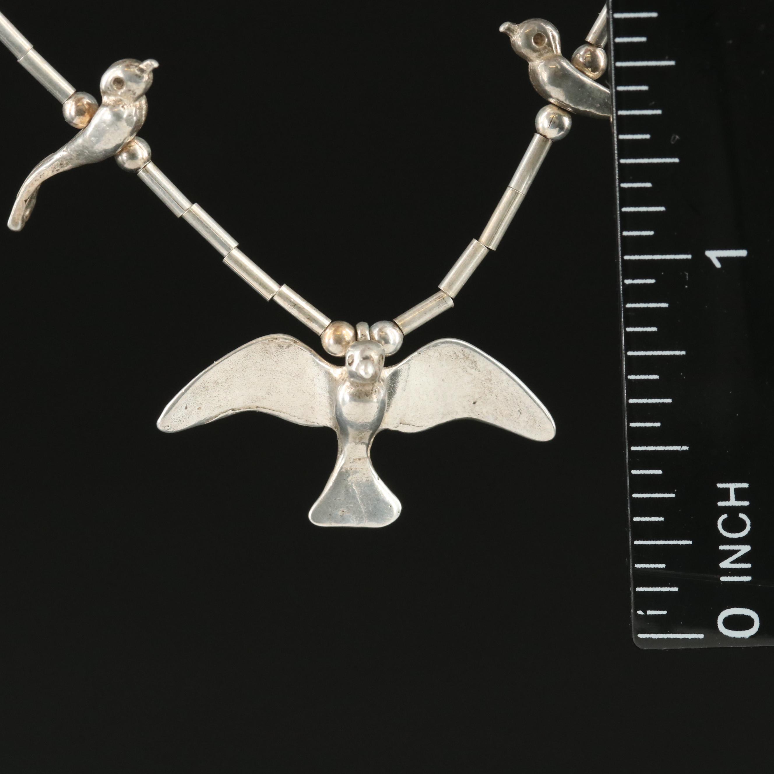 Sterling Bird Fetish Necklace