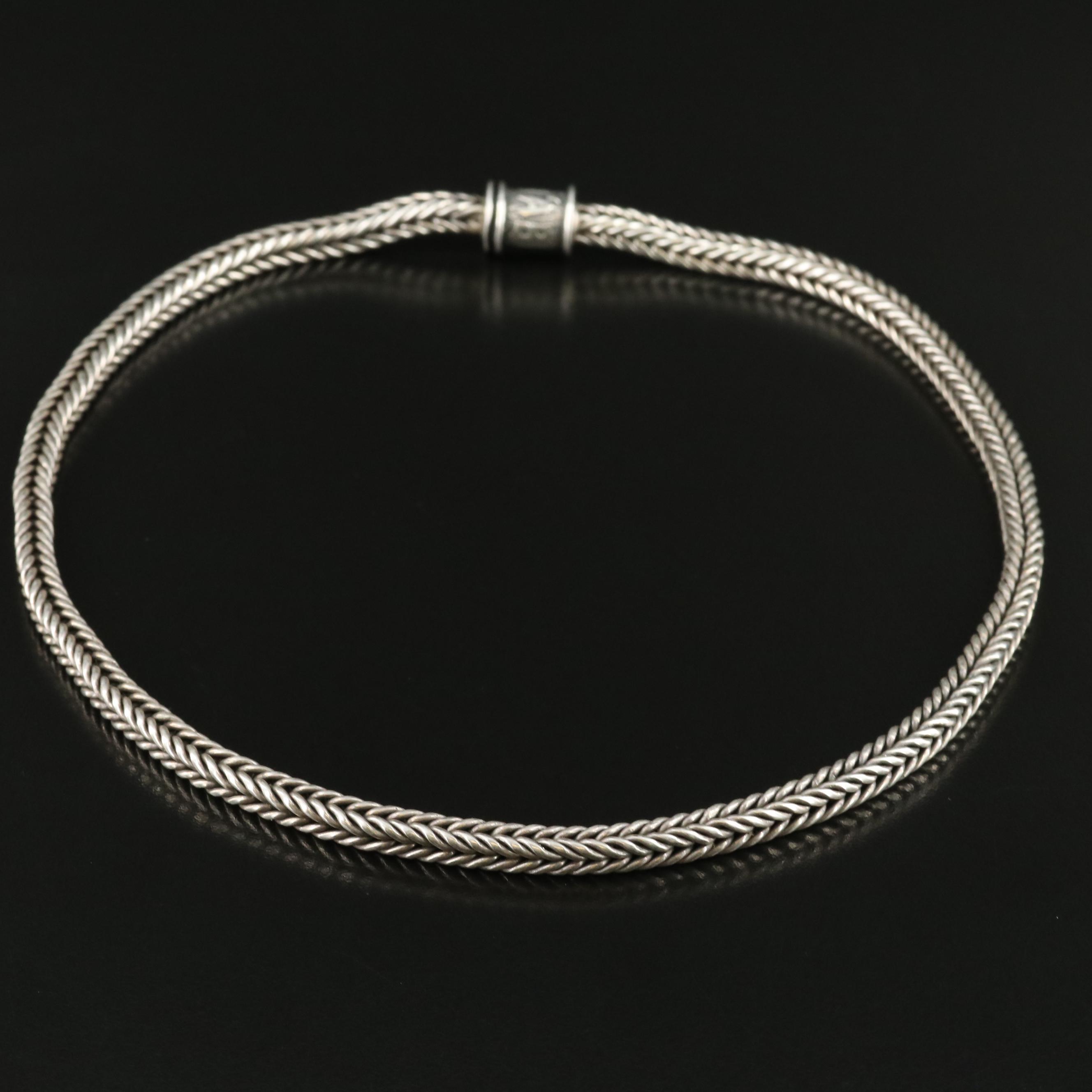 Sterling Foxtail Chain Necklace