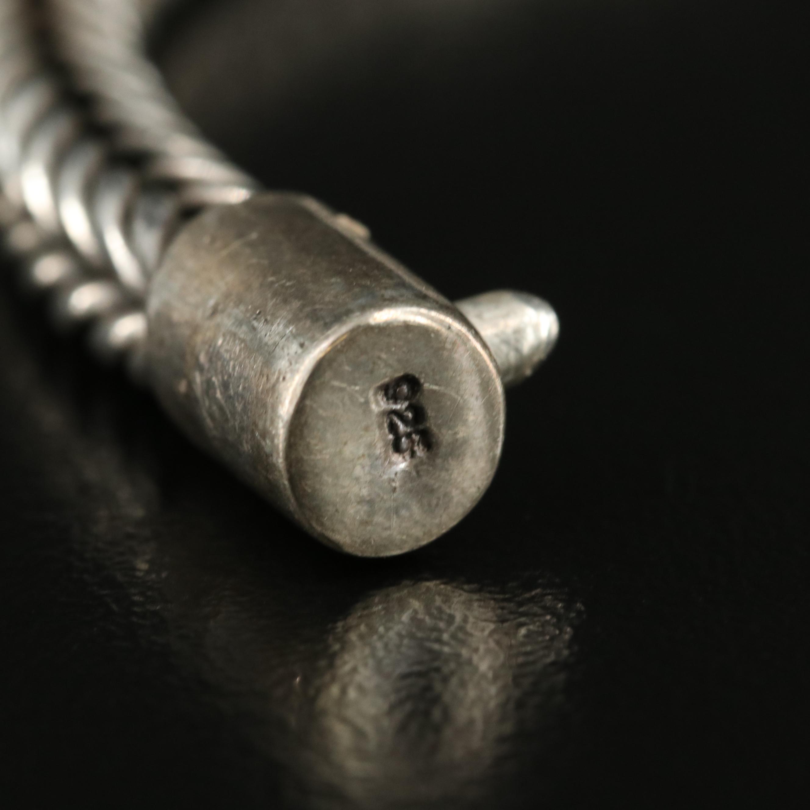 Sterling Foxtail Chain Necklace