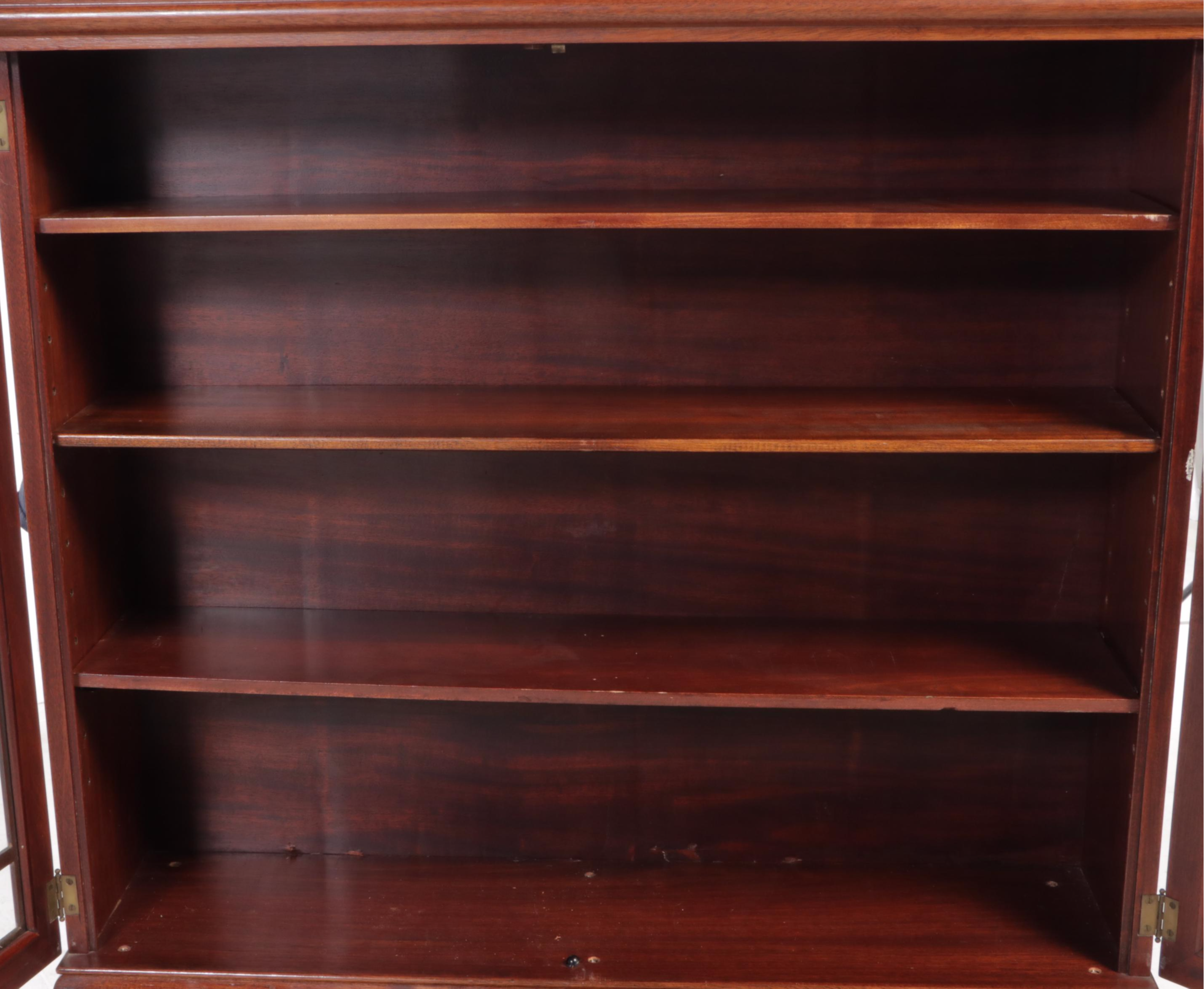 American Empire Revival Mahogany Secretary Bookcase, Early 20th Century