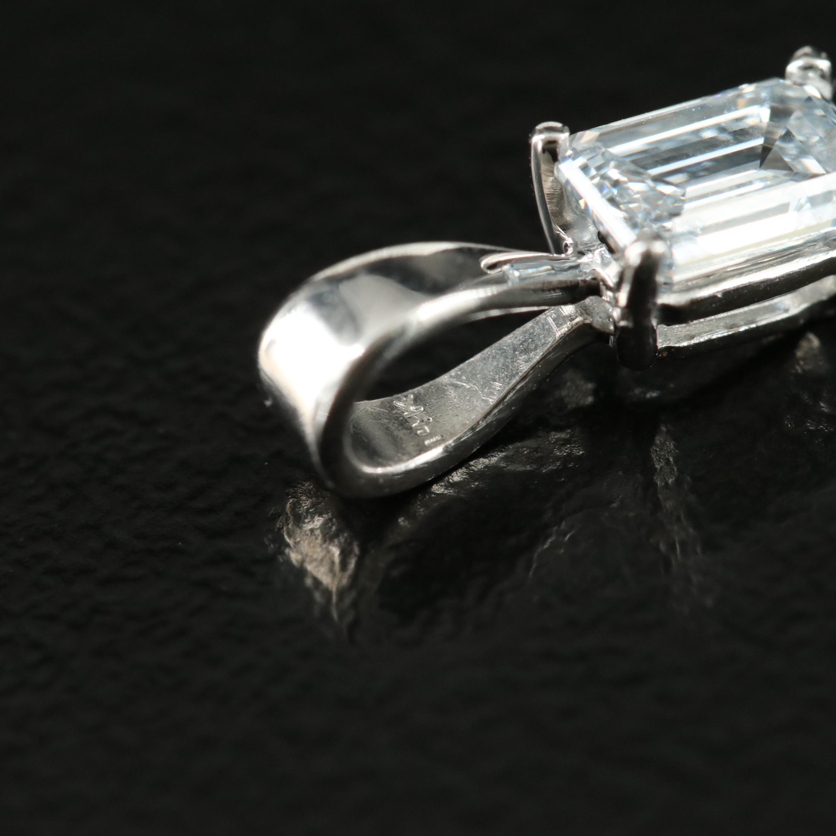 14K 0.48 CT Lab Grown Diamond Pendant