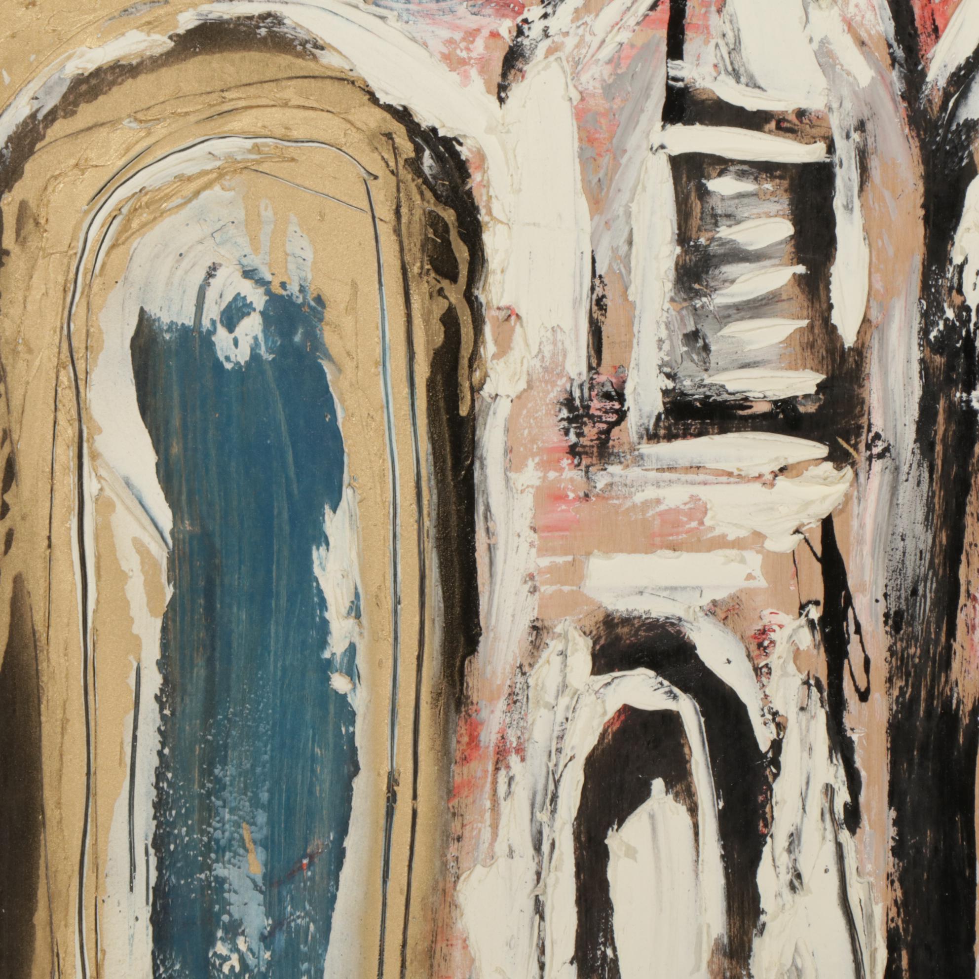 Anthony Eve Kemp Outsider Art Acrylic Painting, 2016