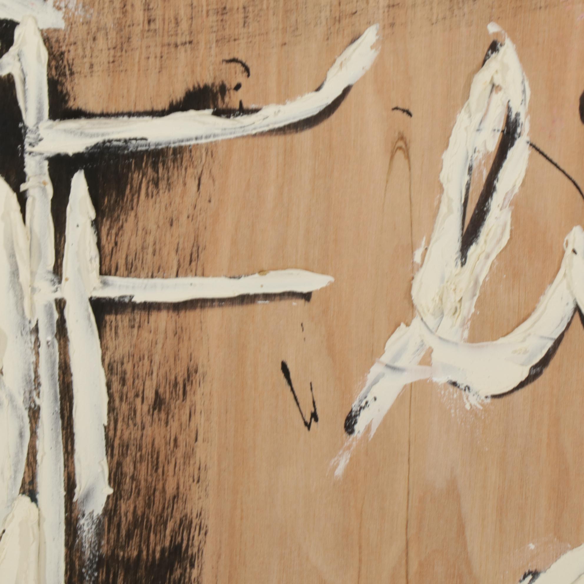 Anthony Eve Kemp Outsider Art Acrylic Painting, 2016