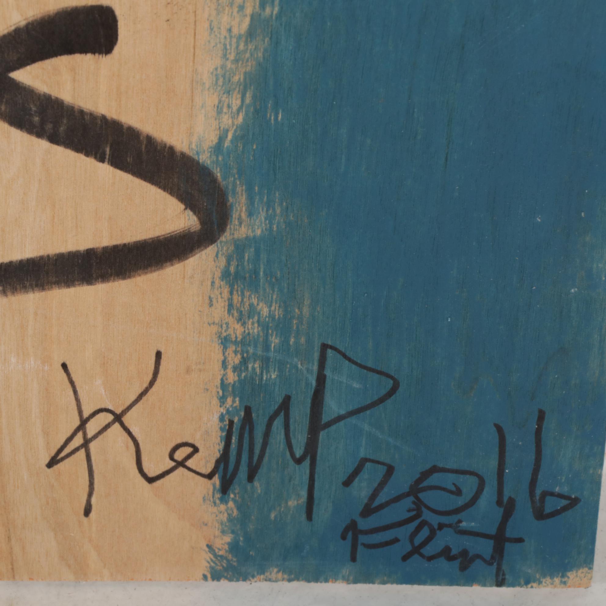 Anthony Eve Kemp Outsider Art Acrylic Painting, 2016