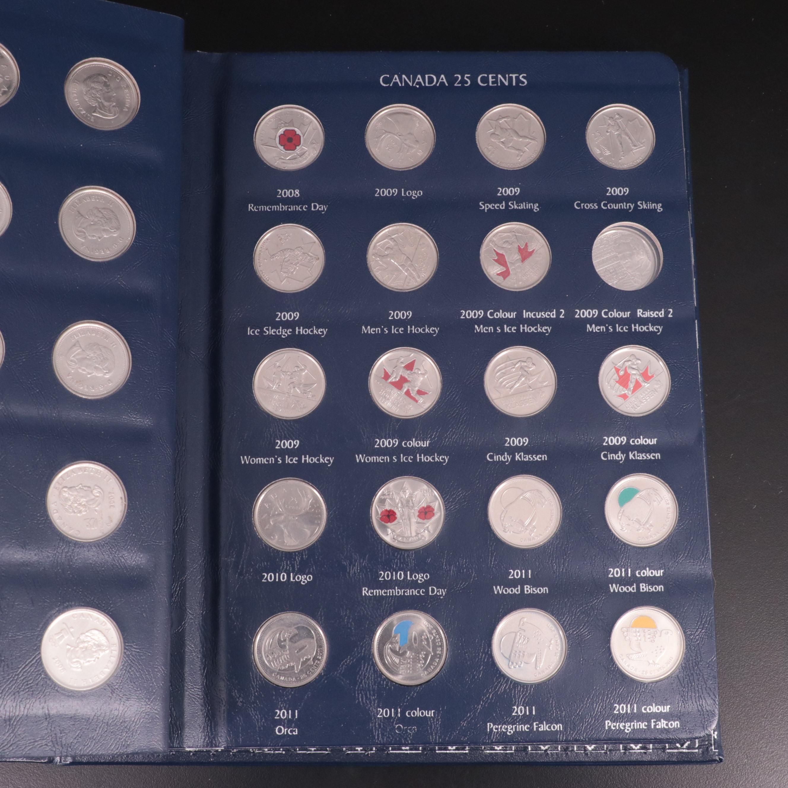 Canadian Quarter Collection in Lighthouse Leather Album