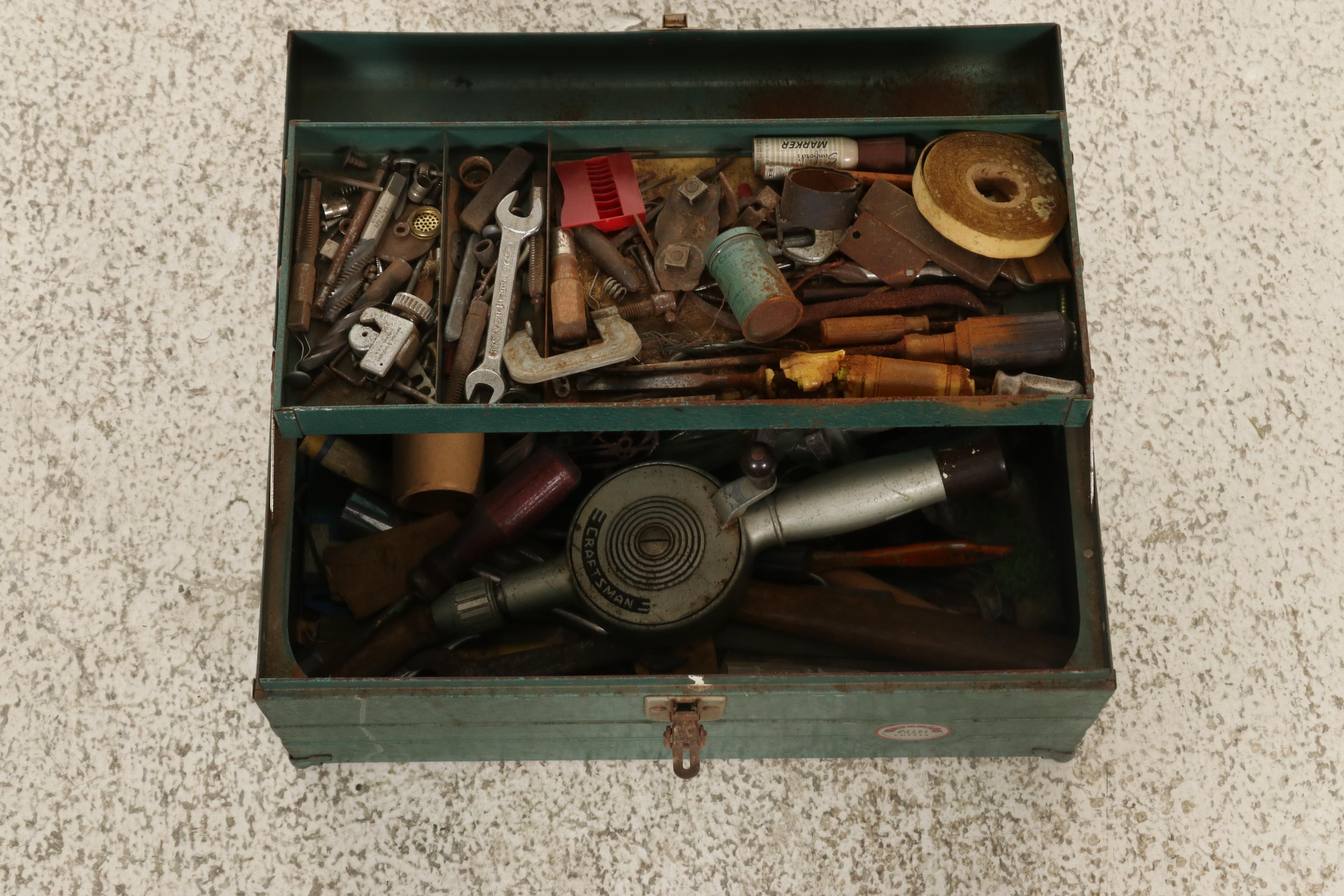 Woodworking Hand Tools, Tool Boxes, Wall Lanterns, Fishing Rod and More