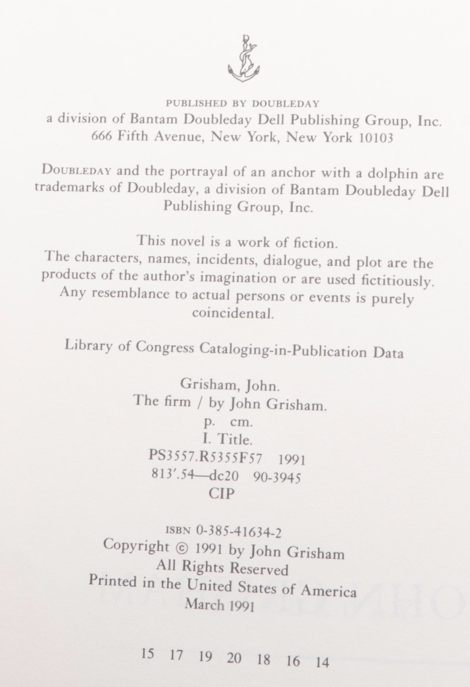 Signed First Edition "The Pelican Brief" and More by John Grisham