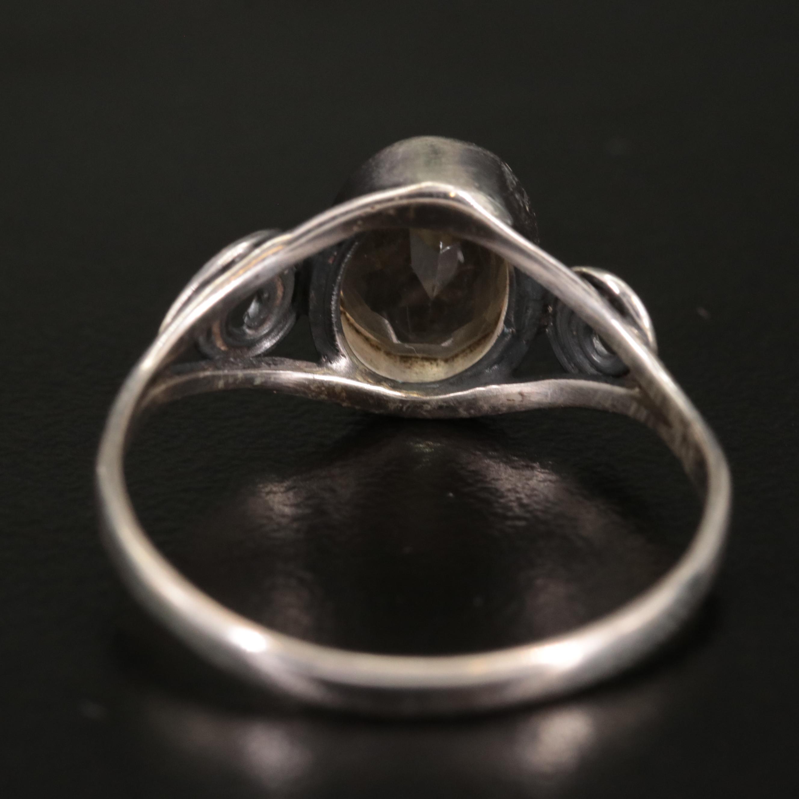 Sterling Citrine Ring