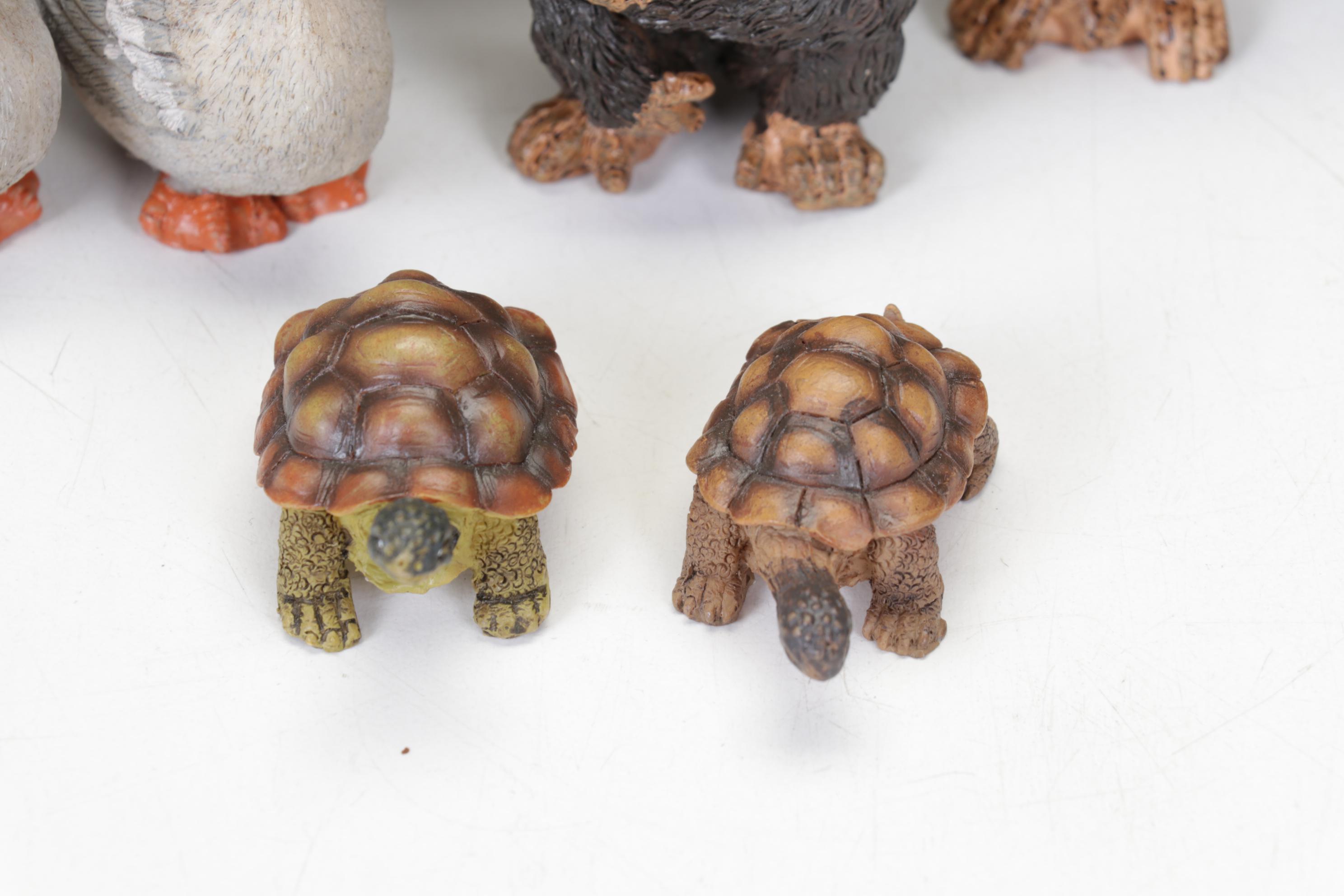 Wooden Noah's Ark with Resin Animals and Figurines