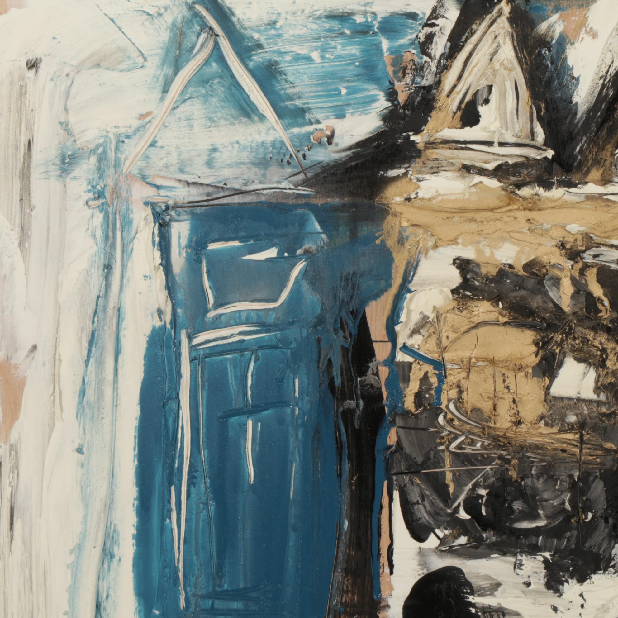 Anthony Eve Kemp Outsider Art Acrylic Painting "Nick at Peace," 2016